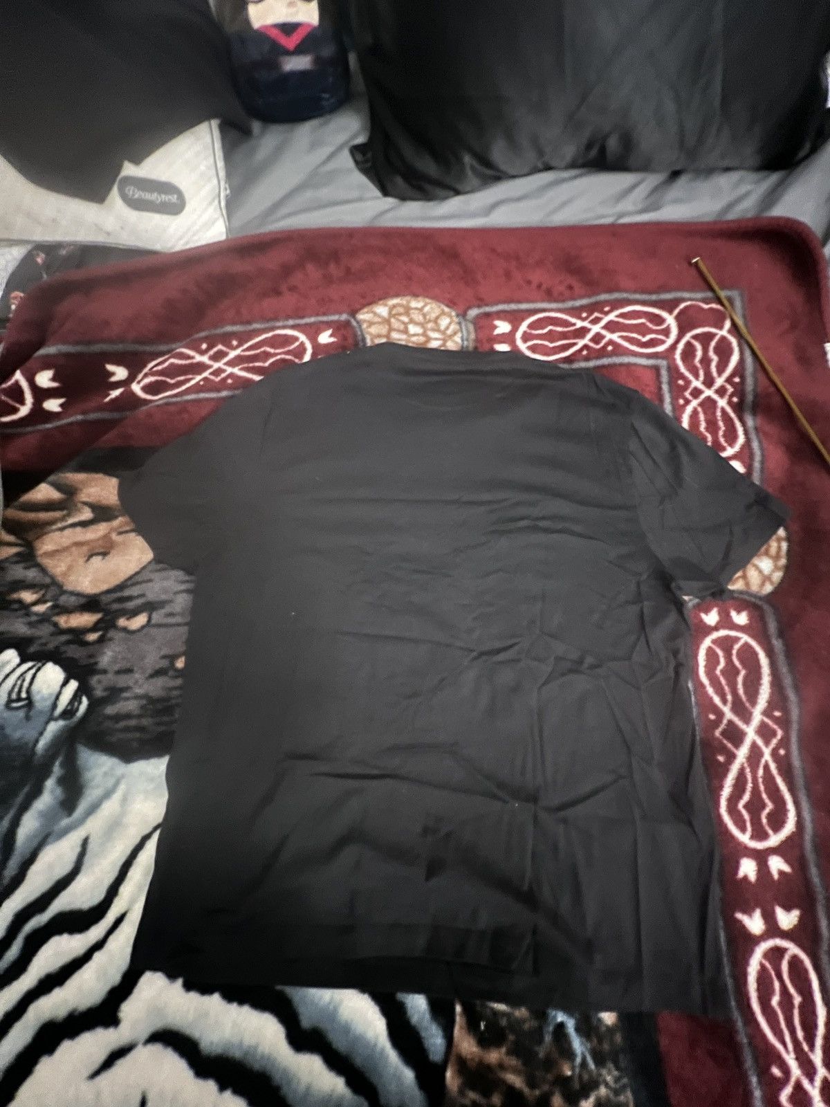 Versace Versace Muliti color Print Black Tee Size US XL / EU 56 / 4 - 2 Thumbnail