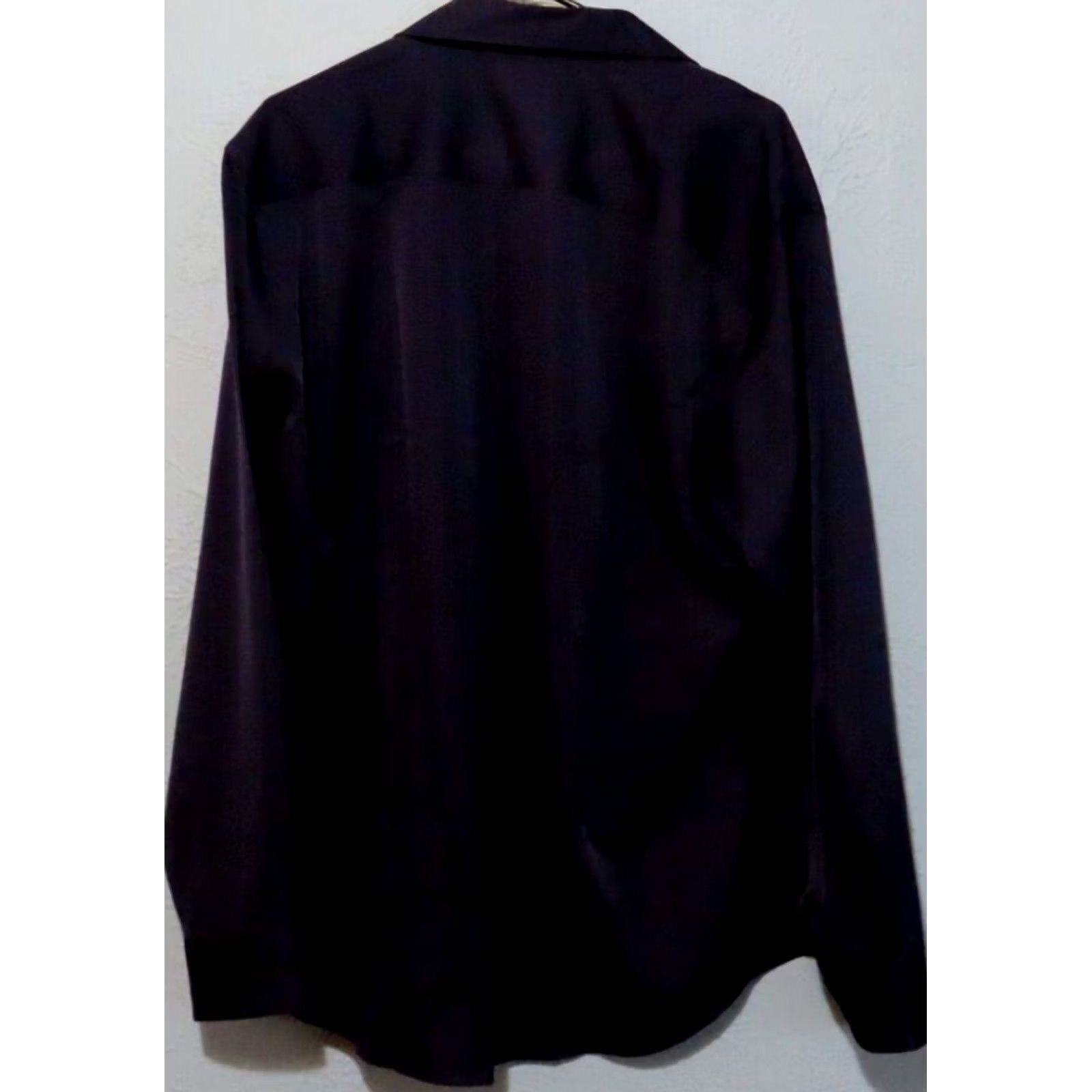 Vintage Coofandy Shirt Black Button-Up XL Men NWT Dress Casual Polyester Long Sleeve Button-Front Collared Shirt Size US XL / EU 56 / 4 - 5 Thumbnail