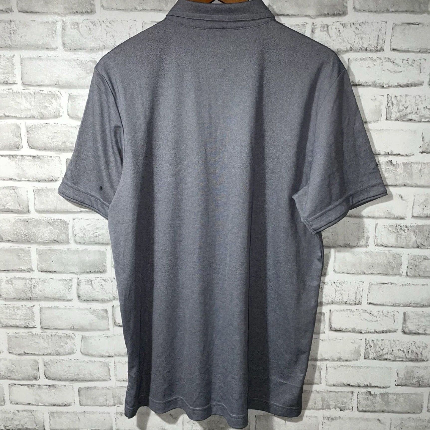 TravisMathew Travis Mathew Polo Shirt Mens L Gray Pima Cotton Blend Shirt Size US L / EU 52-54 / 3 - 5 Thumbnail