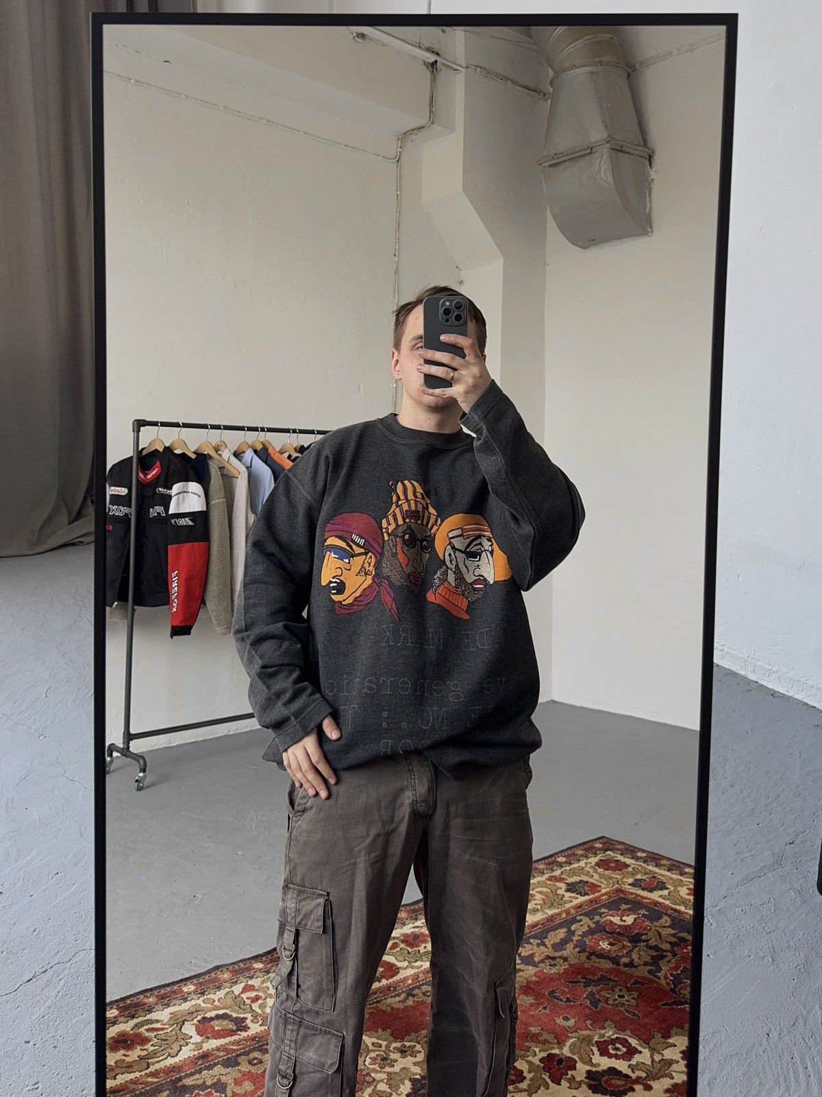 Rap Tees × Vintage Rap Afroamerican Vintage Oversize Sweatshirt Size US XL / EU 56 / 4 - 1 Thumbnail