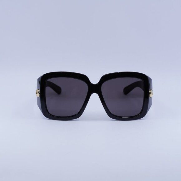 Gucci Gucci GG1402SA 001 Sunglasses Black Square Frame, Grey Size ONE SIZE - 2 Thumbnail