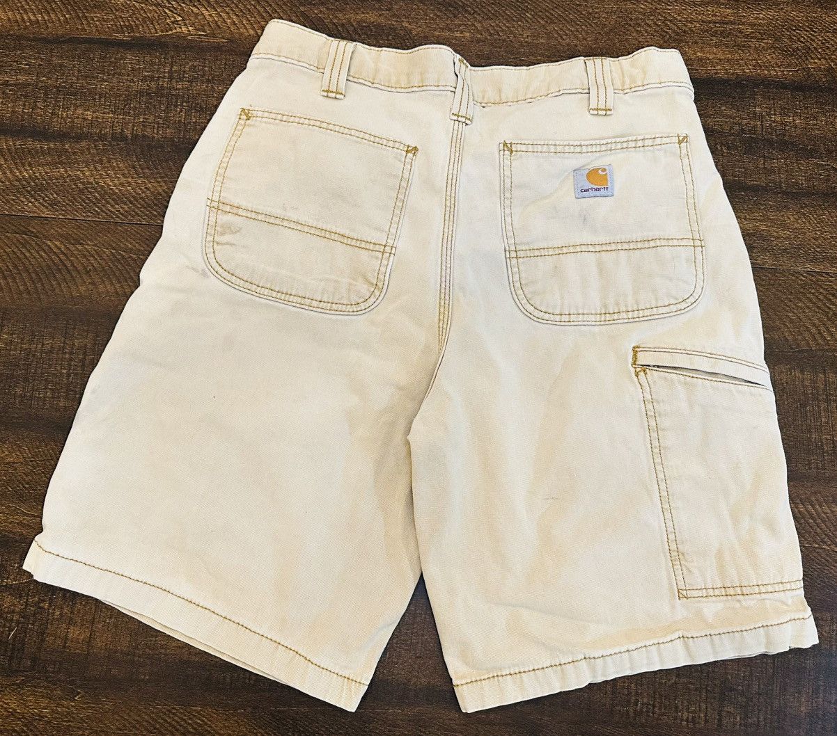 Carhartt Carhartt Tan Men's Shorts Size 34x9.5 Relaxed Fit-Spots- Size US 34 / EU 50 - 12 Thumbnail