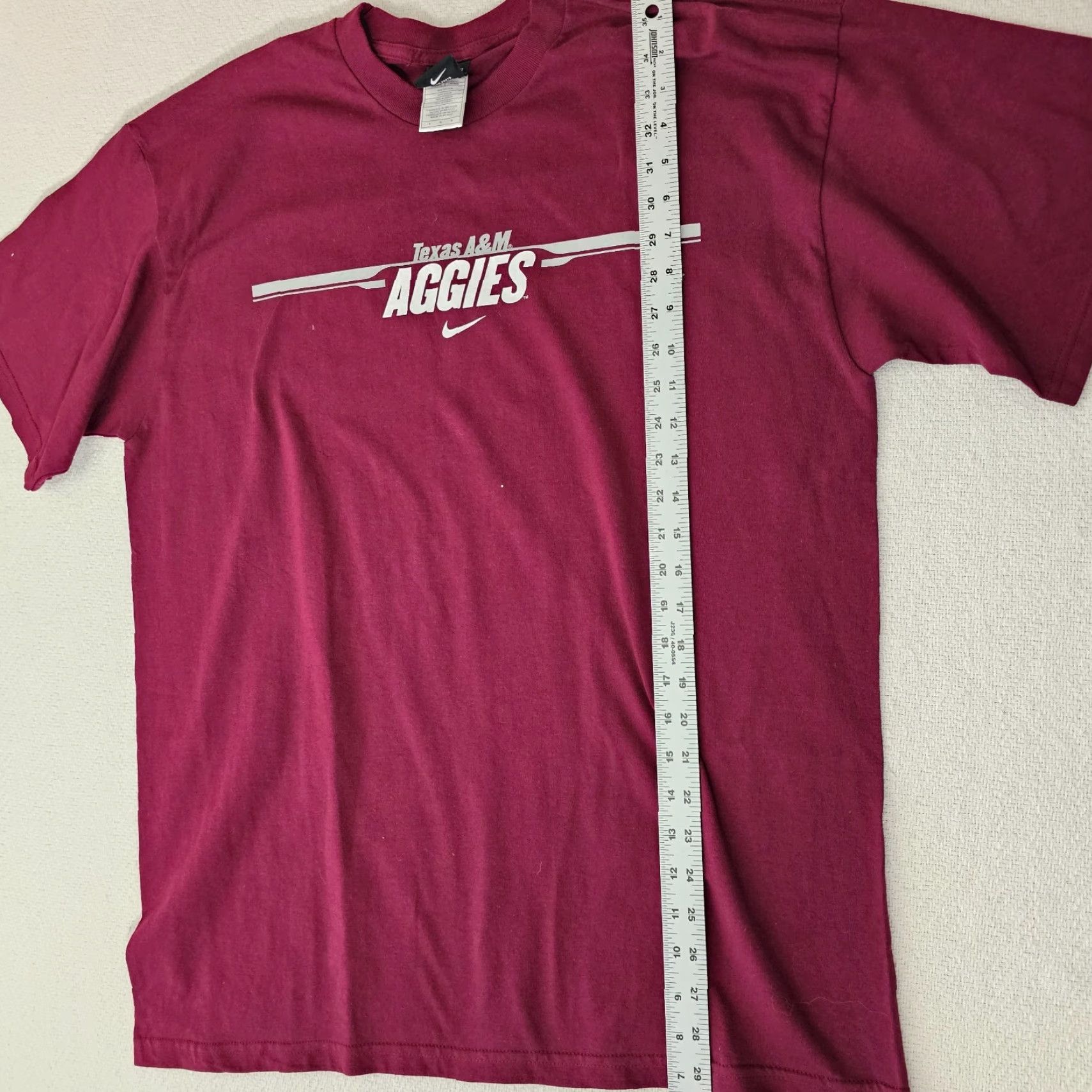 Nike Nike Men’s Texas A&M Aggies T-Shirt L Short Sleeve Crew Neck Logo Maroon Size US L / EU 52-54 / 3 - 5 Thumbnail