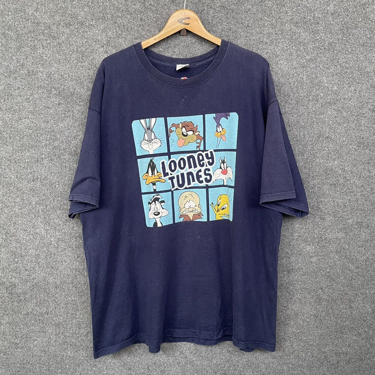 Cartoon Network × Vintage × Warner Bros Vintage 2000s Looney Tunes All Cartoons Characters Tee Size US XXL / EU 58 / 5 - 1 Thumbnail