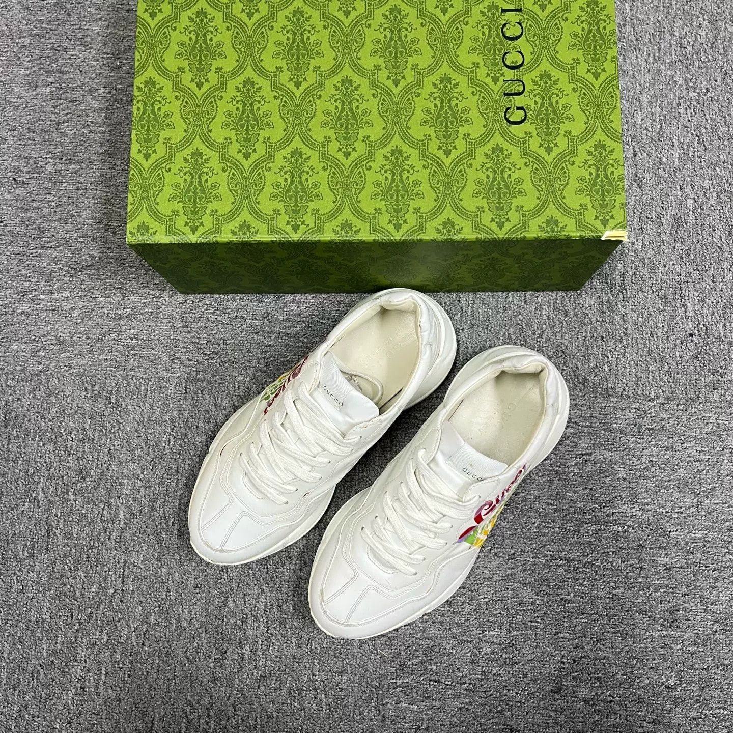 Gucci Gucci Latest White Colorful Pattern Low-Top Dad Shoes Size US 9 / EU 42 - 1 Preview