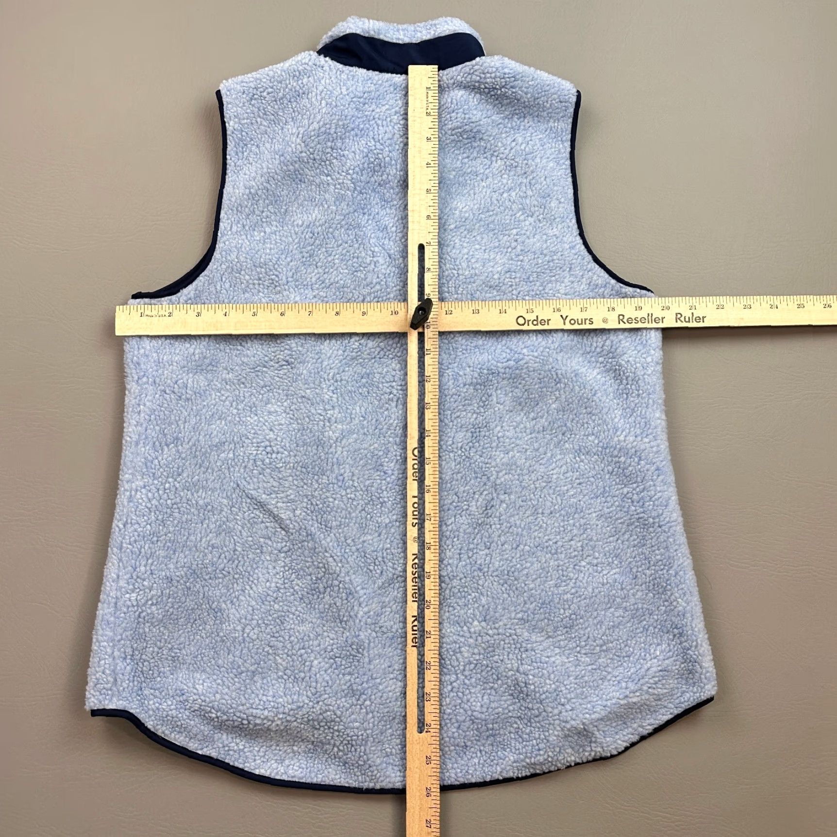 Vintage VINTAGE Crown & Ivy Vest Women’s Medium Blue Wonka Fleece Full Zip Outdoor Casual NWT Size M / US 6-8 / IT 42-44 - 7 Thumbnail