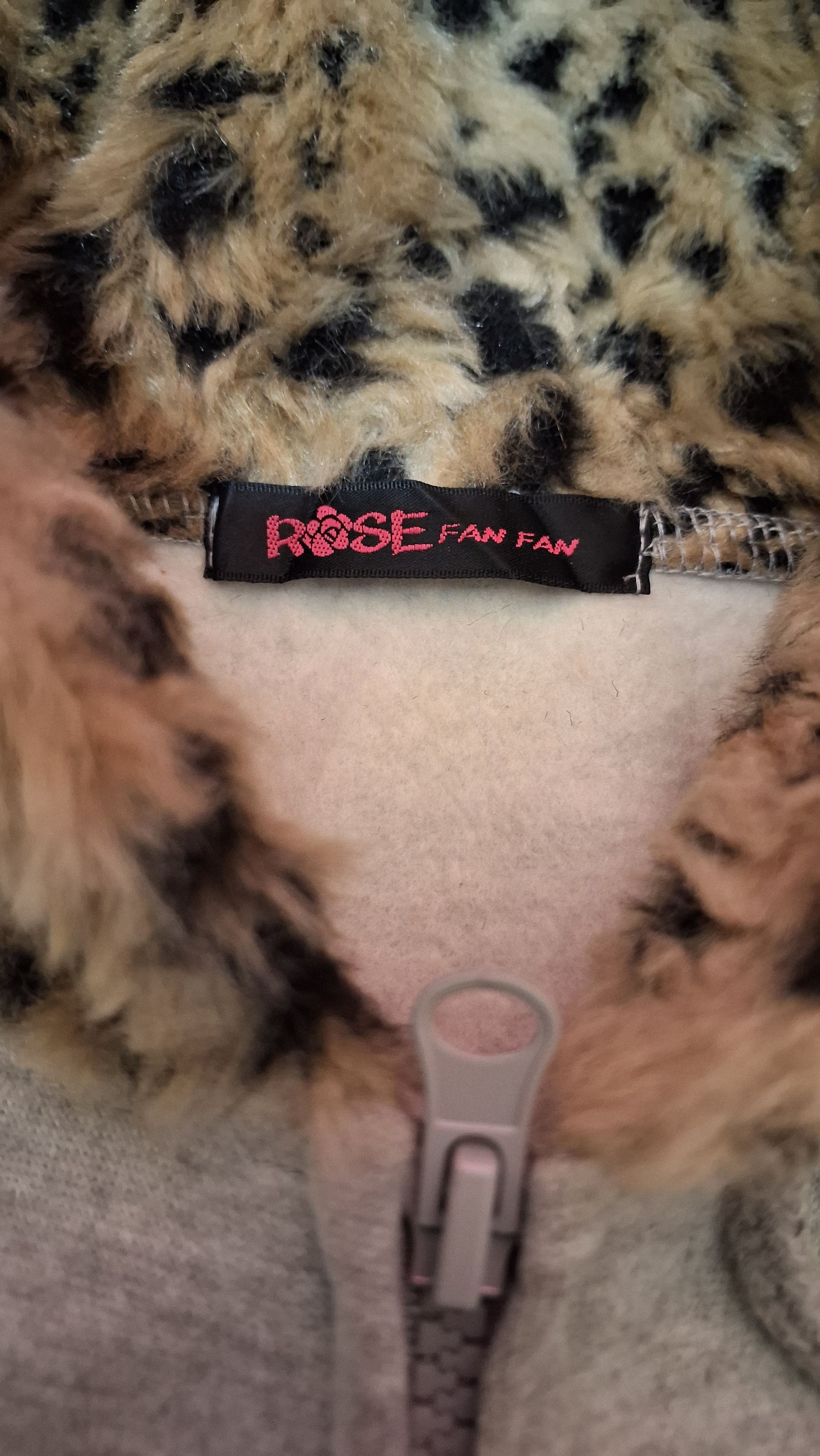 Japanese Brand Rose fan fan Leopard fur zip hoodie LGB Style Size US L / EU 52-54 / 3 - 4 Thumbnail