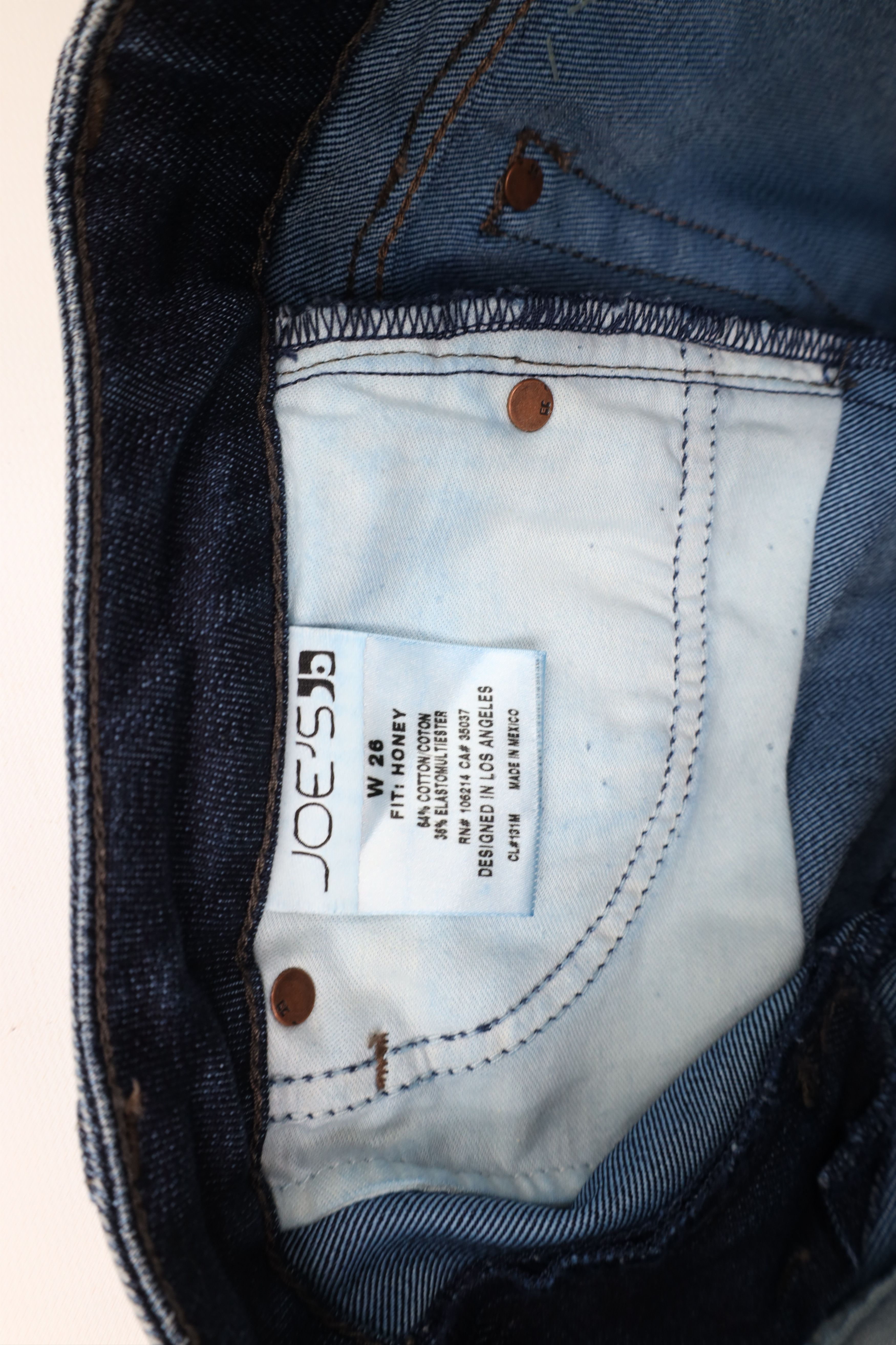 Vintage New Joe's Jeans Booty Fit Curvy Flared Wide Leg Denim Jeans Size 26" / US 2 / IT 38 - 9 Thumbnail