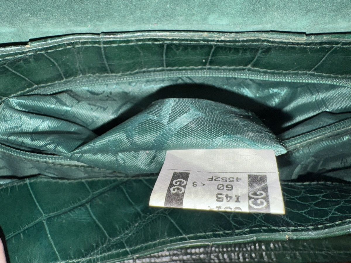 Furla Furla green croco genuine leather dual carry shoulder bag Size ONE SIZE - 10 Thumbnail