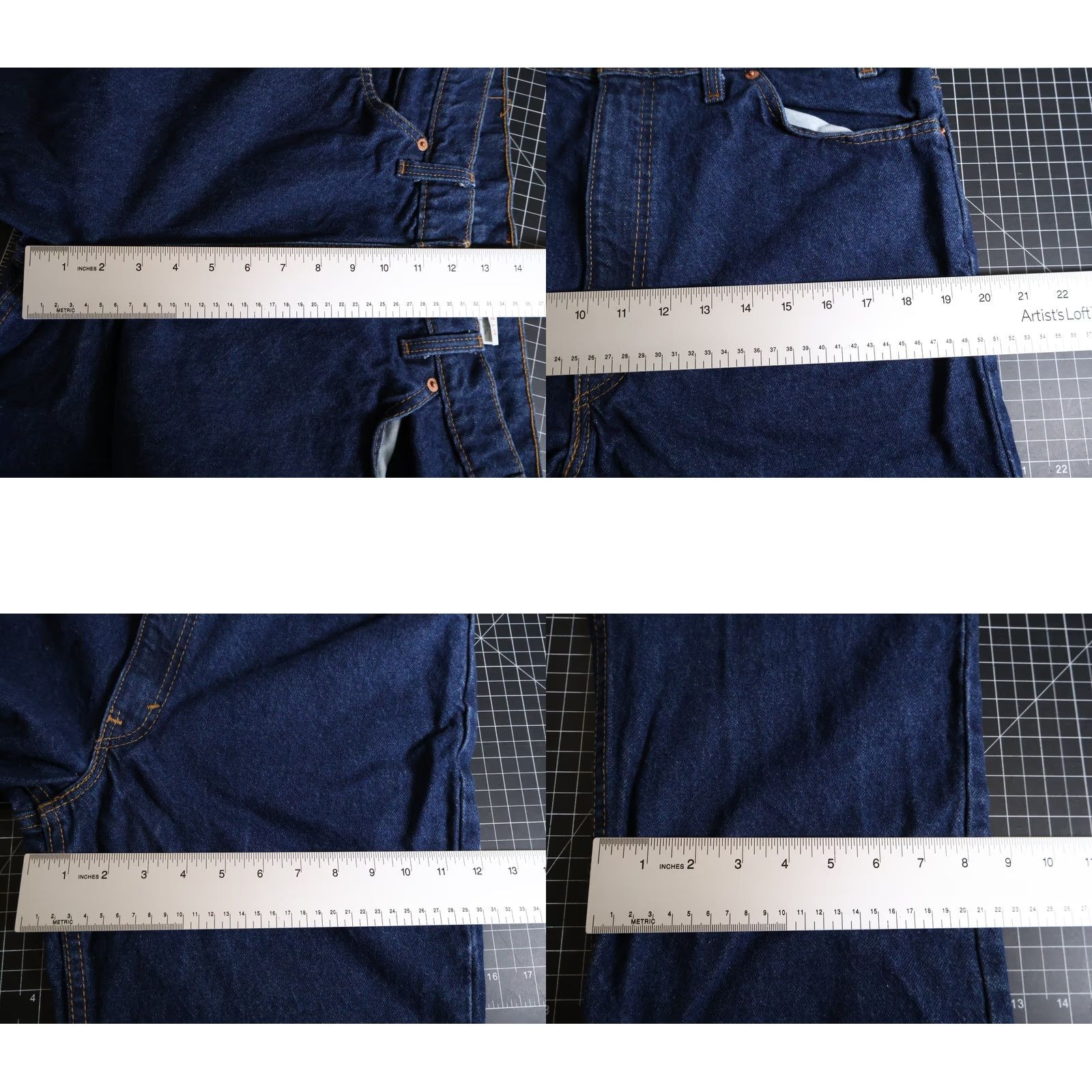 Levi's VINTAGE Levi's 517 Jeans Men's 34 x 30 Blue Denim Orange Tab 1996 VTG Slim Bootcut Regular 5-Pocket Mens Size US 34 / EU 50 - 8 Thumbnail