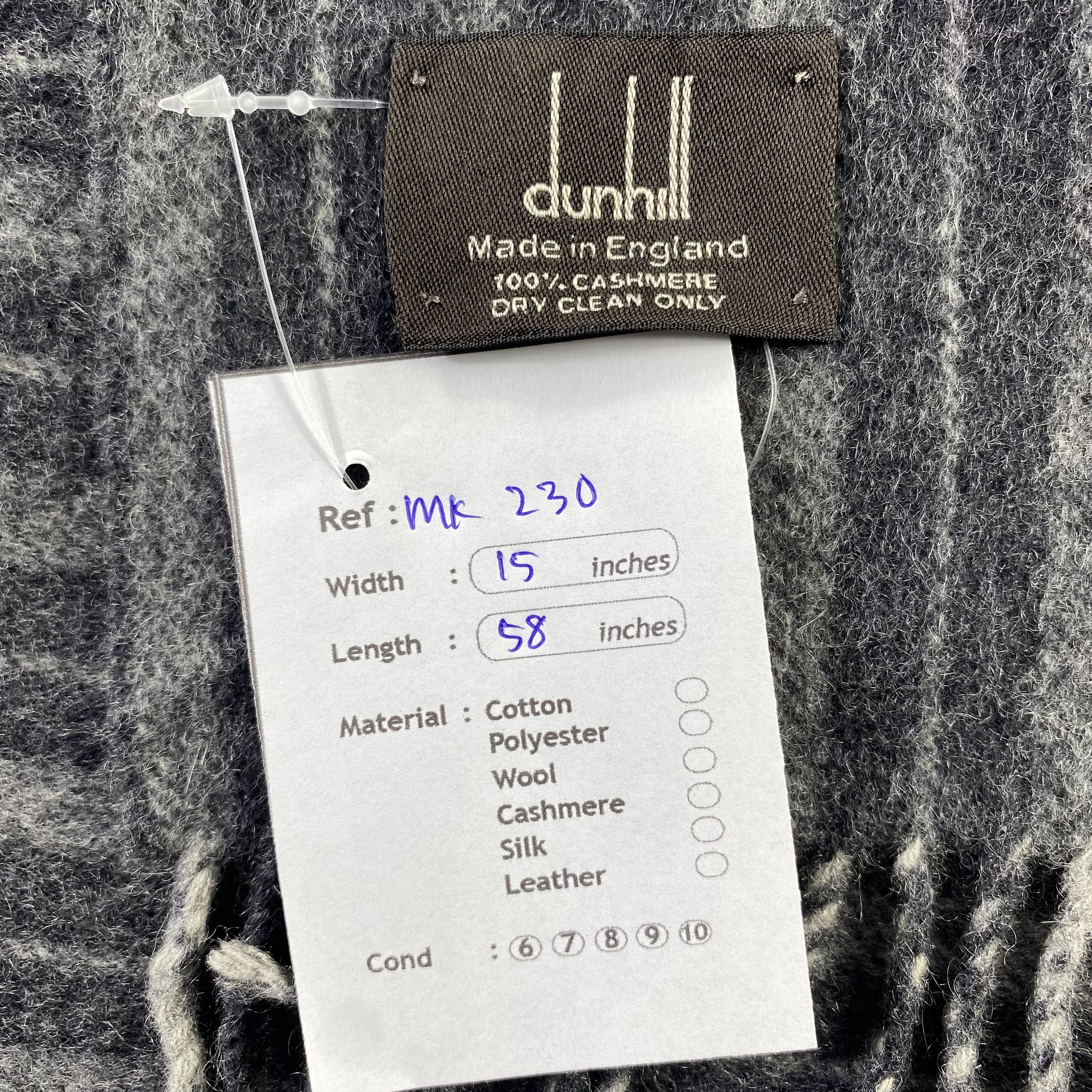 Alfred Dunhill Dunhill Scarf Neck Wrap Cashmere Muffler Size ONE SIZE - 7 Thumbnail