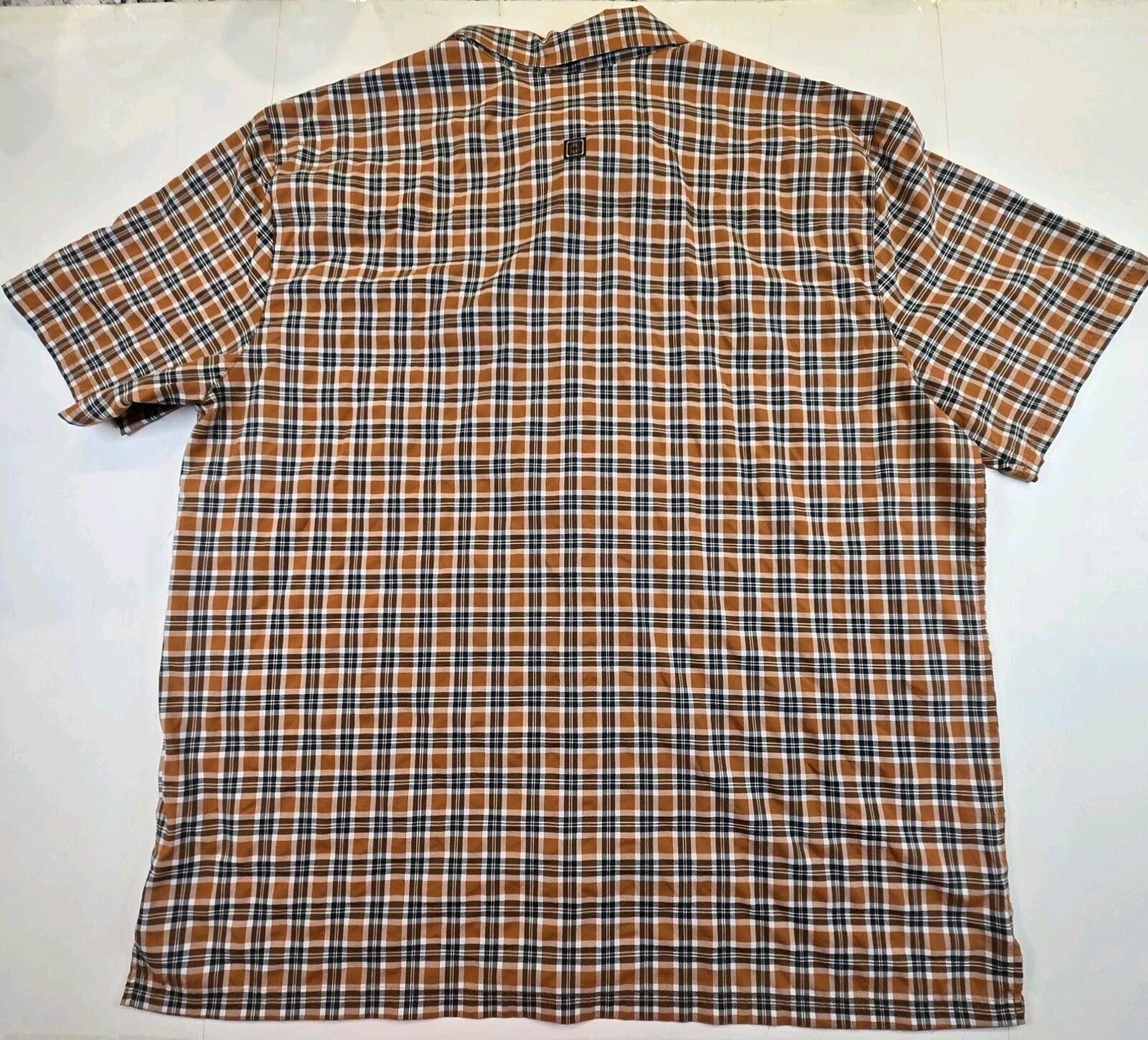 Other 5.11 Tactical Orange Plaid Short Sleeve Shirt 2XL Front Zip Size US XXL / EU 58 / 5 - 8 Thumbnail