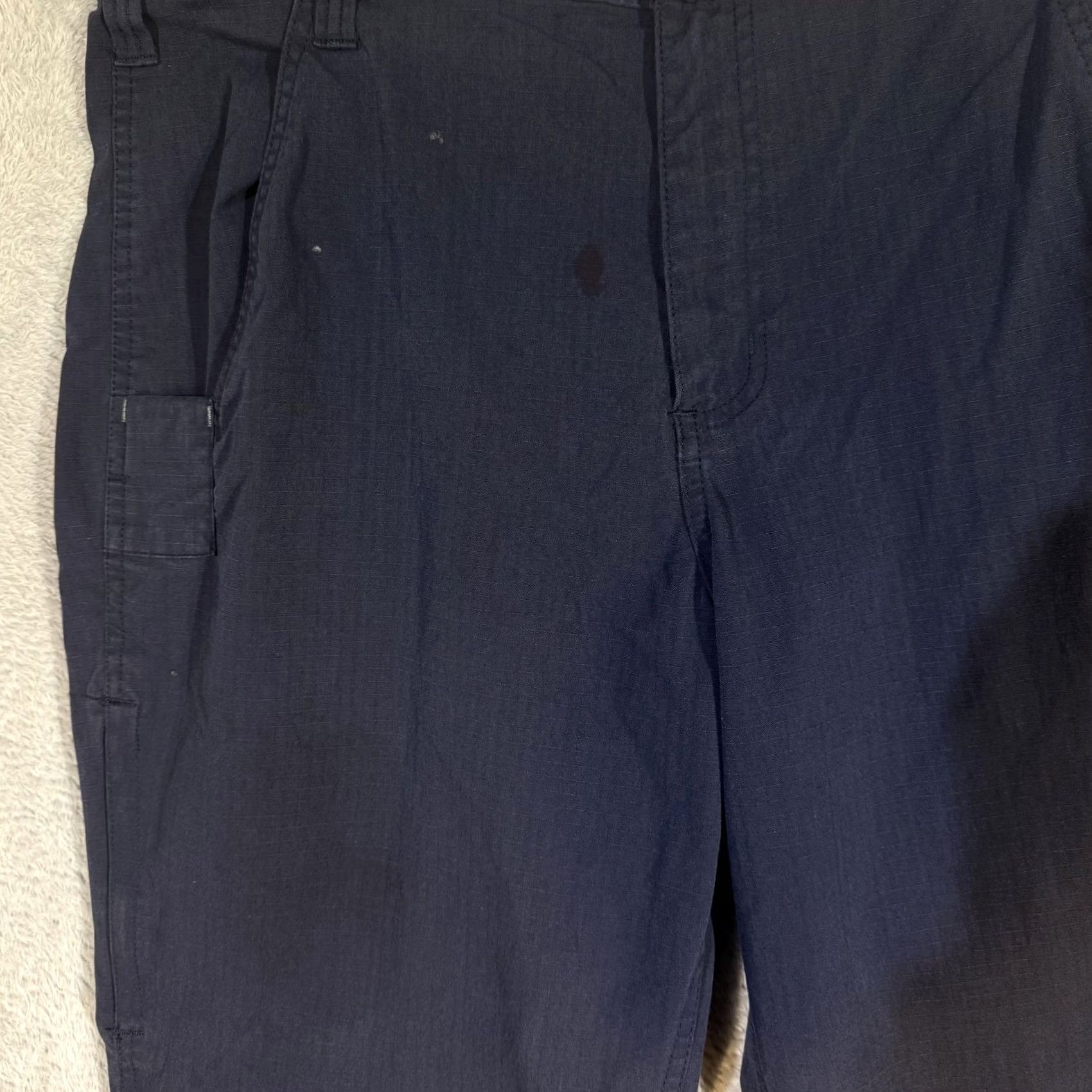 Carhartt VINTAGE Carhartt Pants Mens 34x34 Navy Blue Ripstop Relaxed Fit Work Utility Pockets Size US 34 / EU 50 - 3 Thumbnail