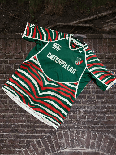 Canterbury of New Zealand Canterbury Leicester Tigers Caterpillar Rugby Shirt Rugby Size US XL / EU 56 / 4 - 1 Thumbnail