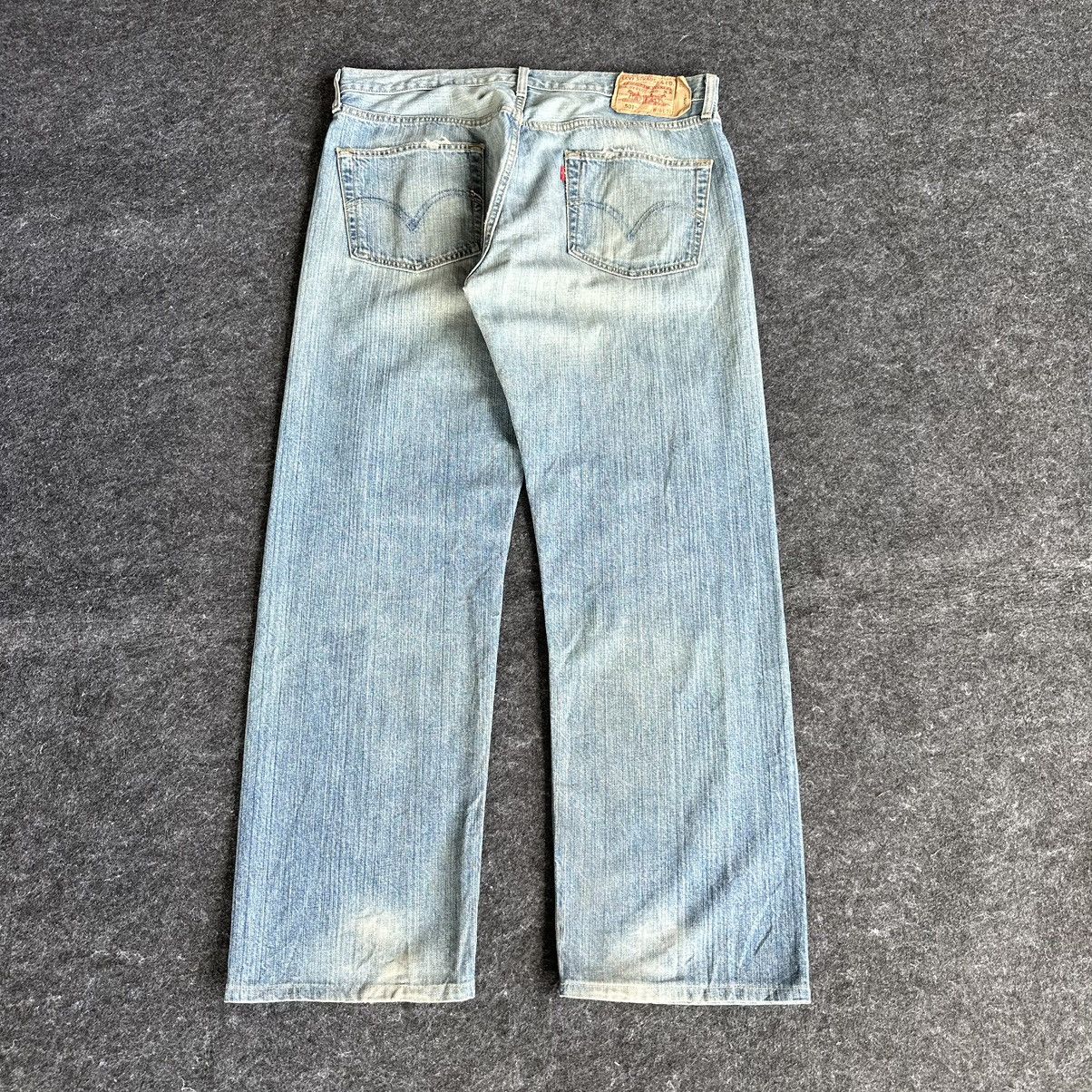 Levi's Levis 501 Distressed Faded Vintage Denim 36x30 D581 Size US 36 / EU 52 - 6 Thumbnail