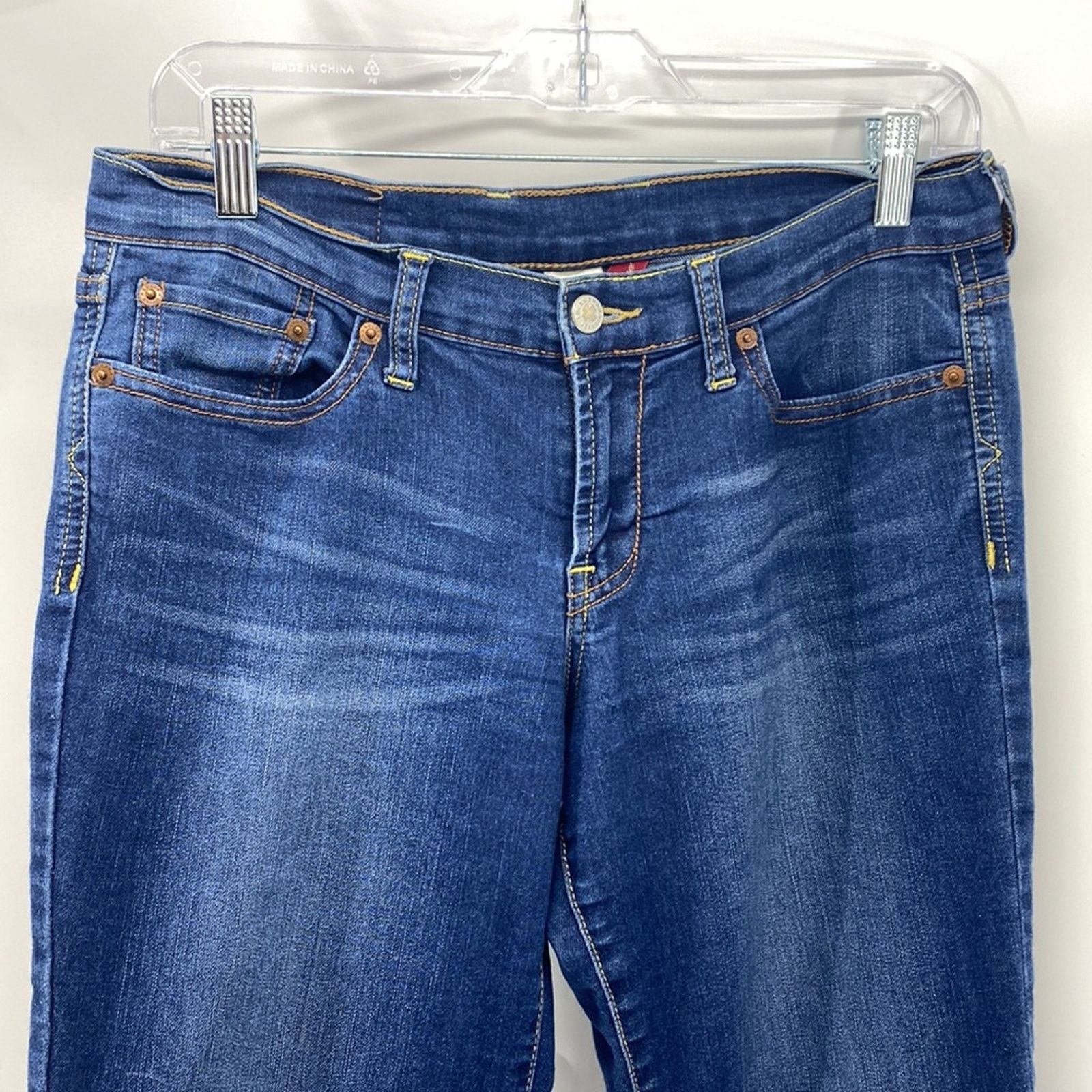 Lucky Brand Lucky Brand mid rise flare Y2K bohemian Gypsy jeans sz 28 Size 28" / US 6 / IT 42 - 2 Thumbnail