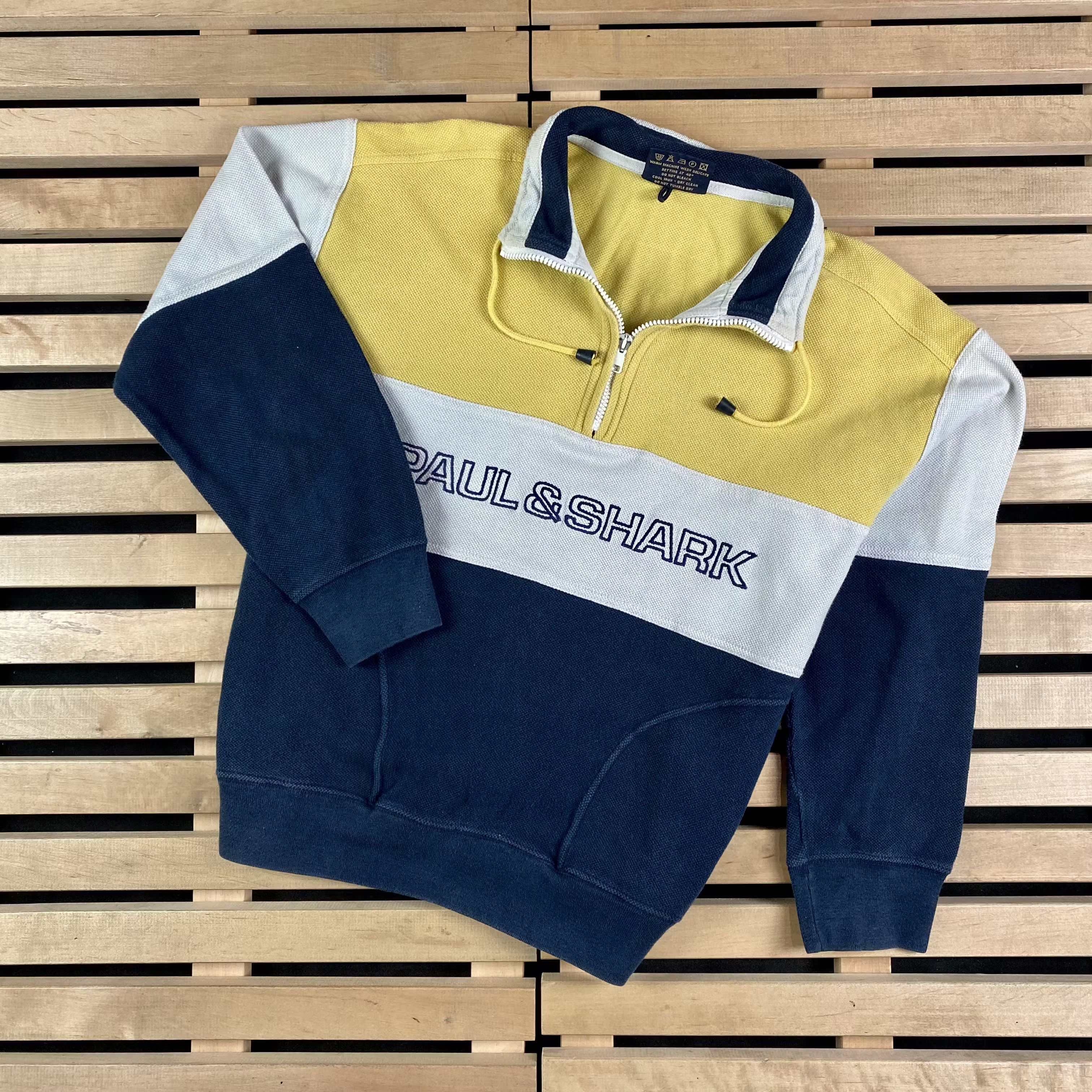 Paul & Shark Mens Zip Jumper Paul&Shark Big Logo Vintage Size S Size US S / EU 44-46 / 1 - 1 Thumbnail