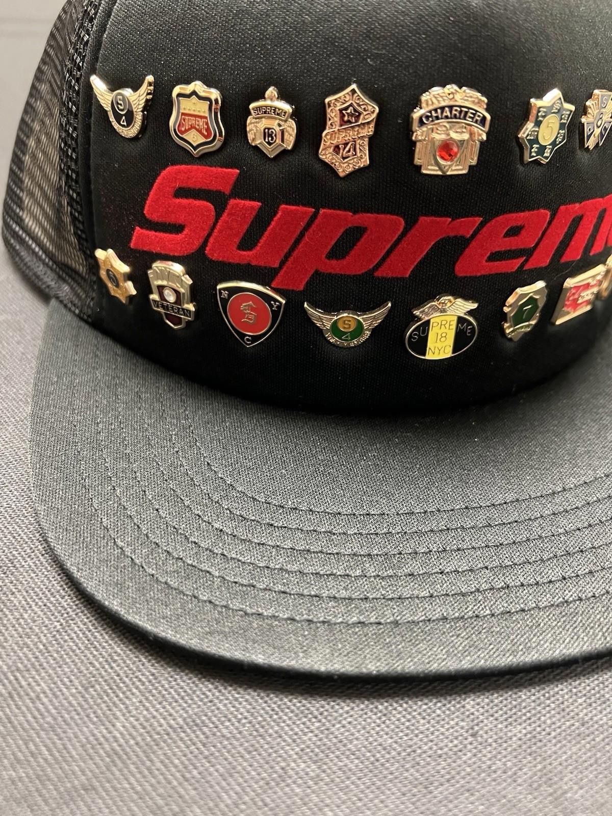 Supreme SS26 Supreme Pins Mesh Back 5 Panel Cap Hat Black Size ONE SIZE - 3 Thumbnail