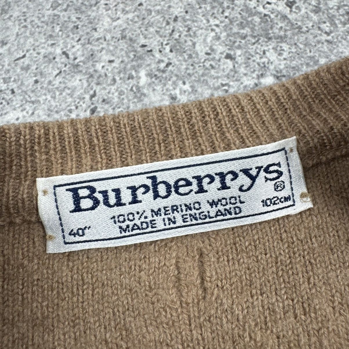 Burberry × Vintage Vintage Burberrys Burberry Cable Knit Merino Wool Sweater Size S / US 4 / IT 40 - 7 Thumbnail