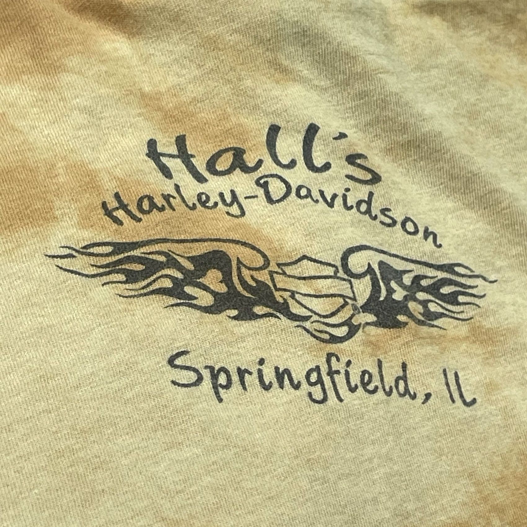 Harley Davidson VINTAGE Harley-Davidson Women T-Shirt Orange Tie-Dye Wild Heart Butterfly Y2K S/M Short Sleeve Crew Neck Rhinestone Size S / US 4 / IT 40 - 6 Thumbnail
