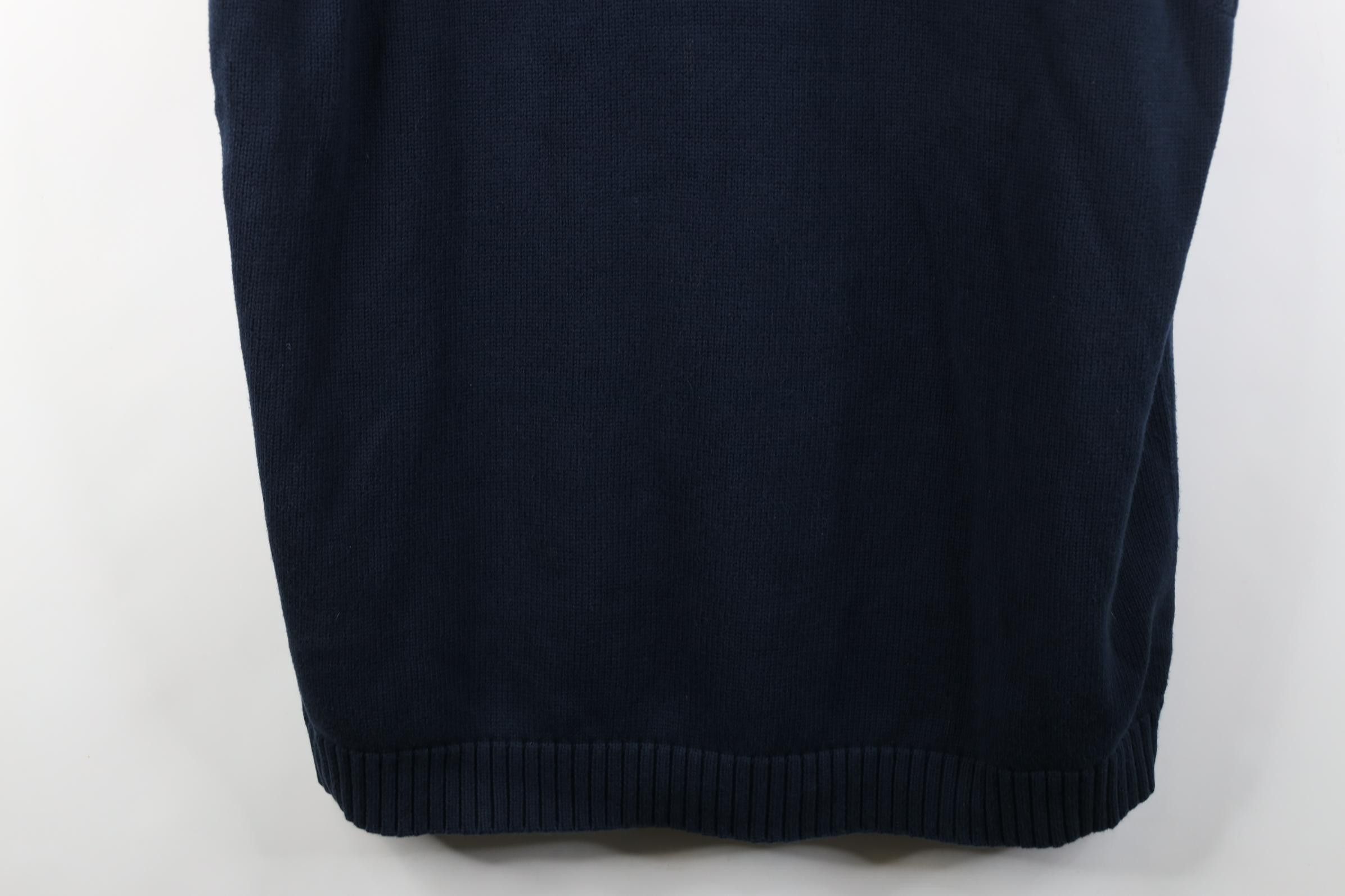 L.L. Bean Vintage 90s LL Bean Cotton Knit V-Neck Sweater Vest Blue Size US XXL / EU 58 / 5 - 3 Thumbnail