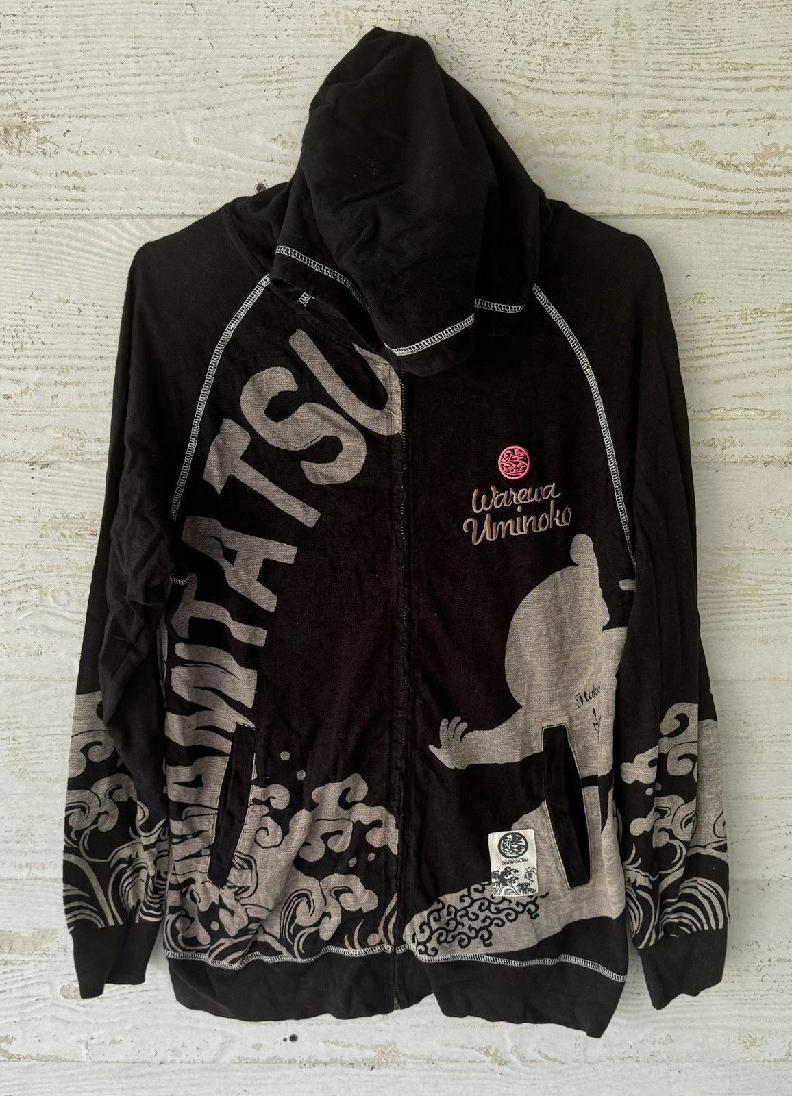 Vintage 🔥RARE🔥NAMASOBI SUKAJAN HOODED FULL PRINT JAPAN Size US M / EU 48-50 / 2 - 1 Thumbnail
