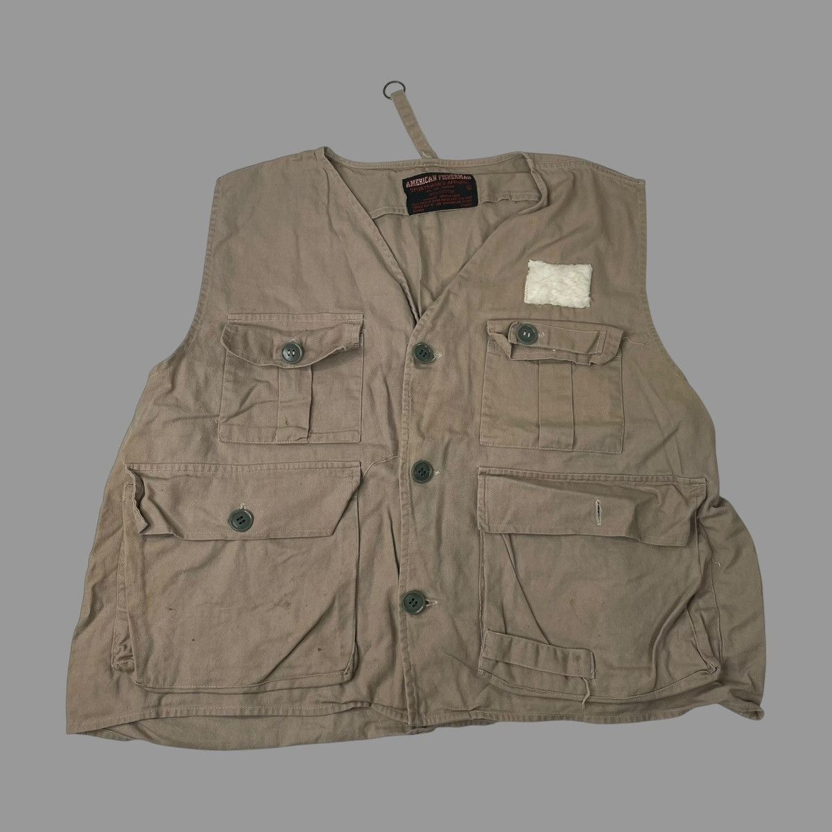 Vintage Vintage 1980s fisherman cargo cropped hunting vest Size US S / EU 44-46 / 1 - 1 Thumbnail