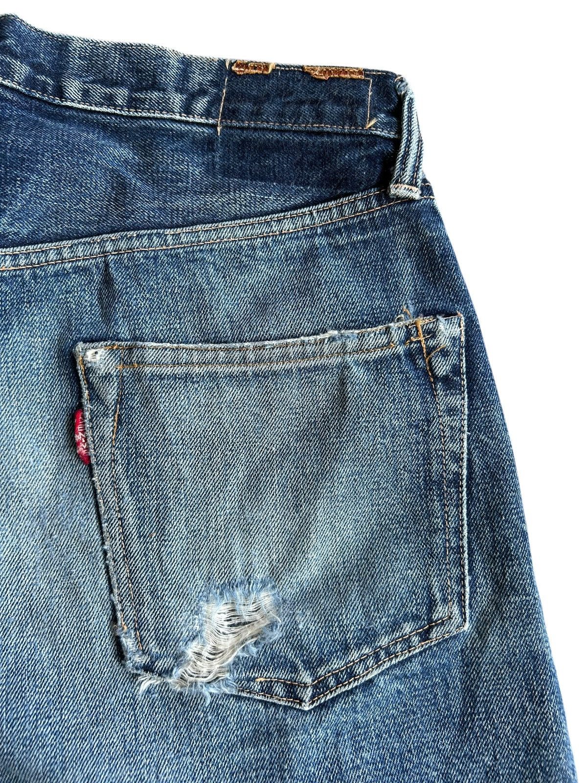 Japanese Brand × Kapital × Vintage Denime Selvedge Distressed Faded Denim Jeans Size US 32 / EU 48 - 16 Thumbnail