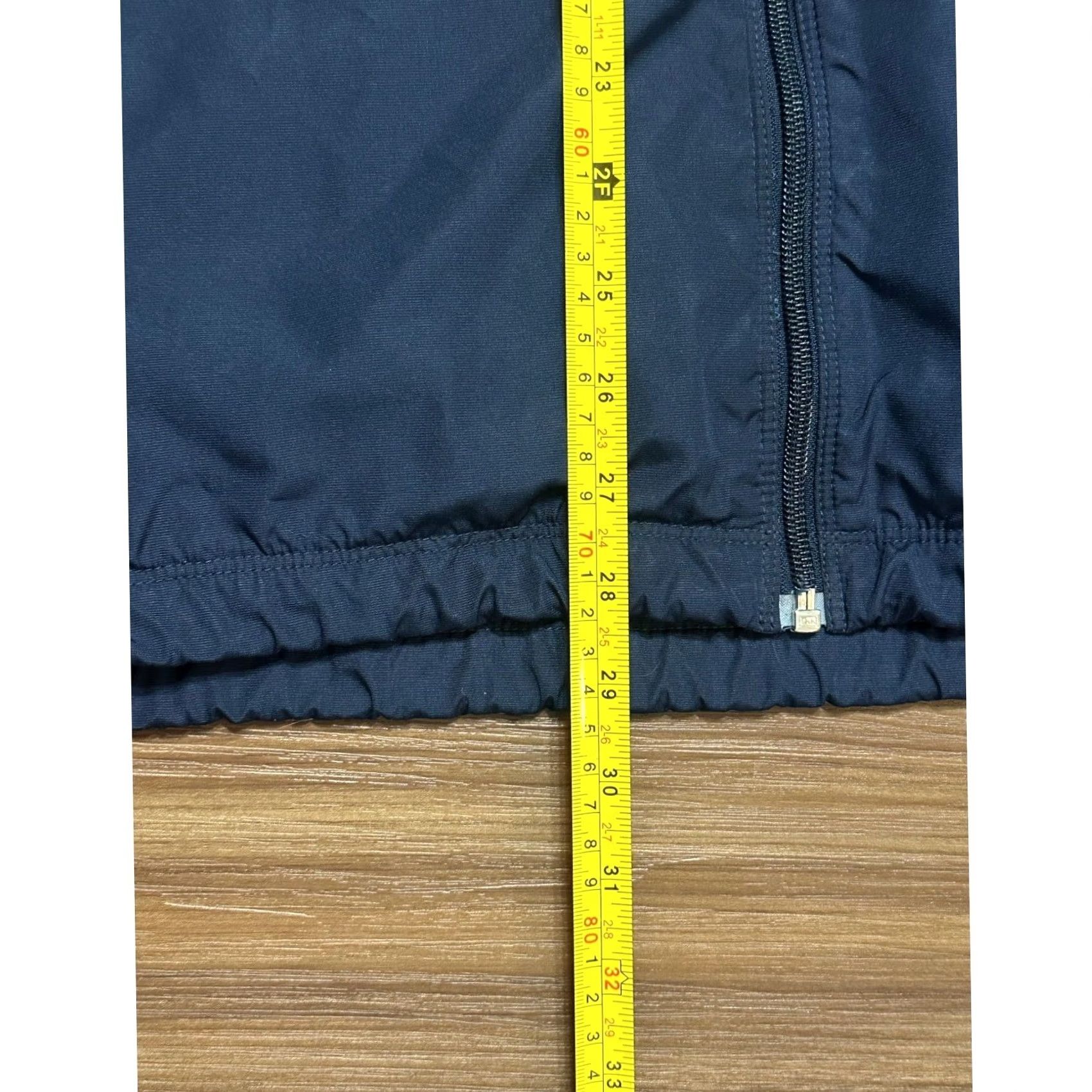 Nike VINTAGE Nike Y2K Windbreaker Jacket XL Blue Full Zip Striped Embroidered Swoosh Mens Size US XL / EU 56 / 4 - 7 Thumbnail