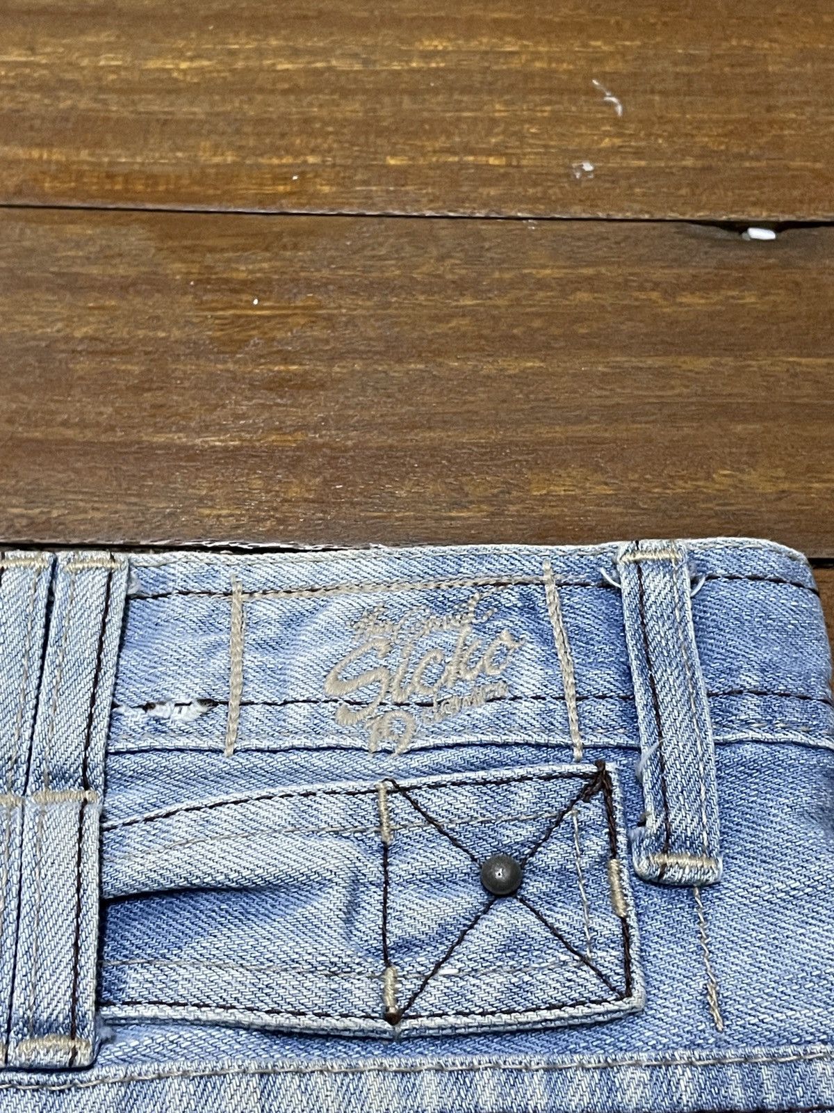 Le Grande Bleu (L.G.B.) Rare Design Vintage Brand Sicko Distressed Jeans 1990s Size US 29 - 9 Thumbnail