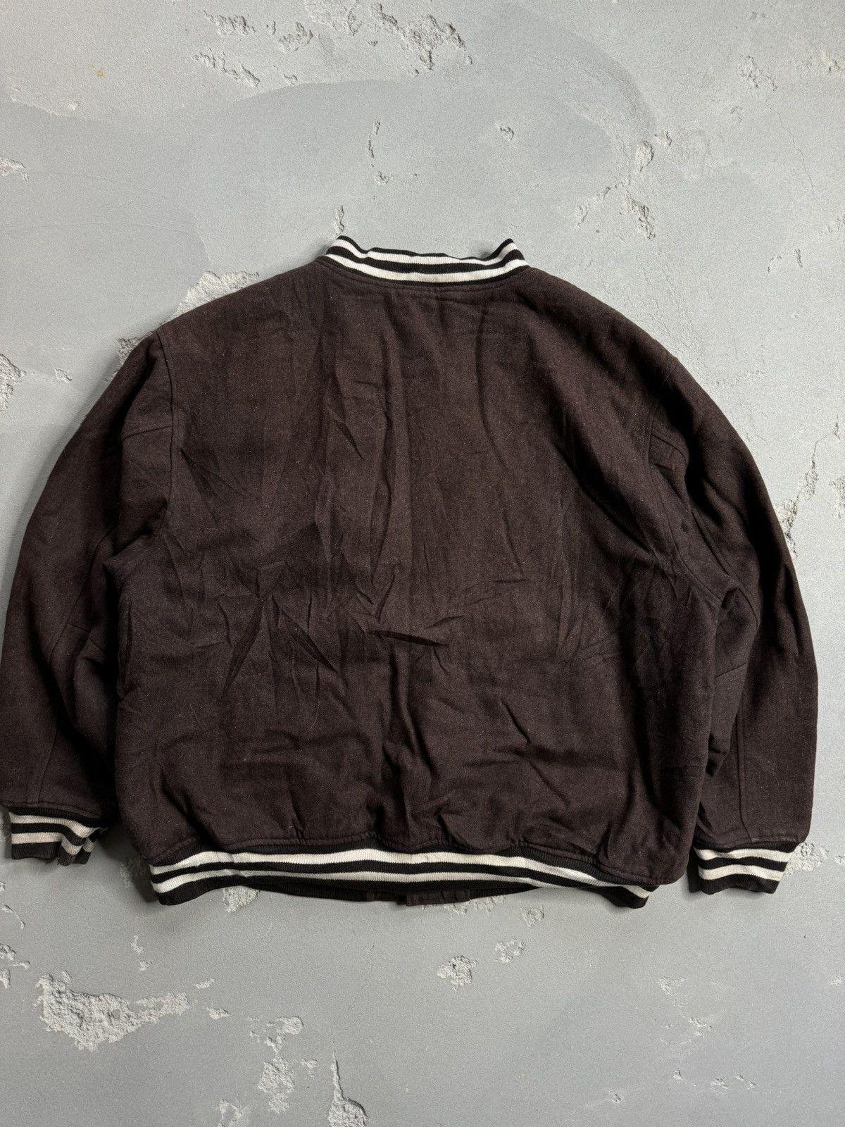 Avirex × Designer AVIREX - VARSITY WOOL BIG LOGO BOMBER JACKET VINTAGE Size US XL / EU 56 / 4 - 4 Thumbnail