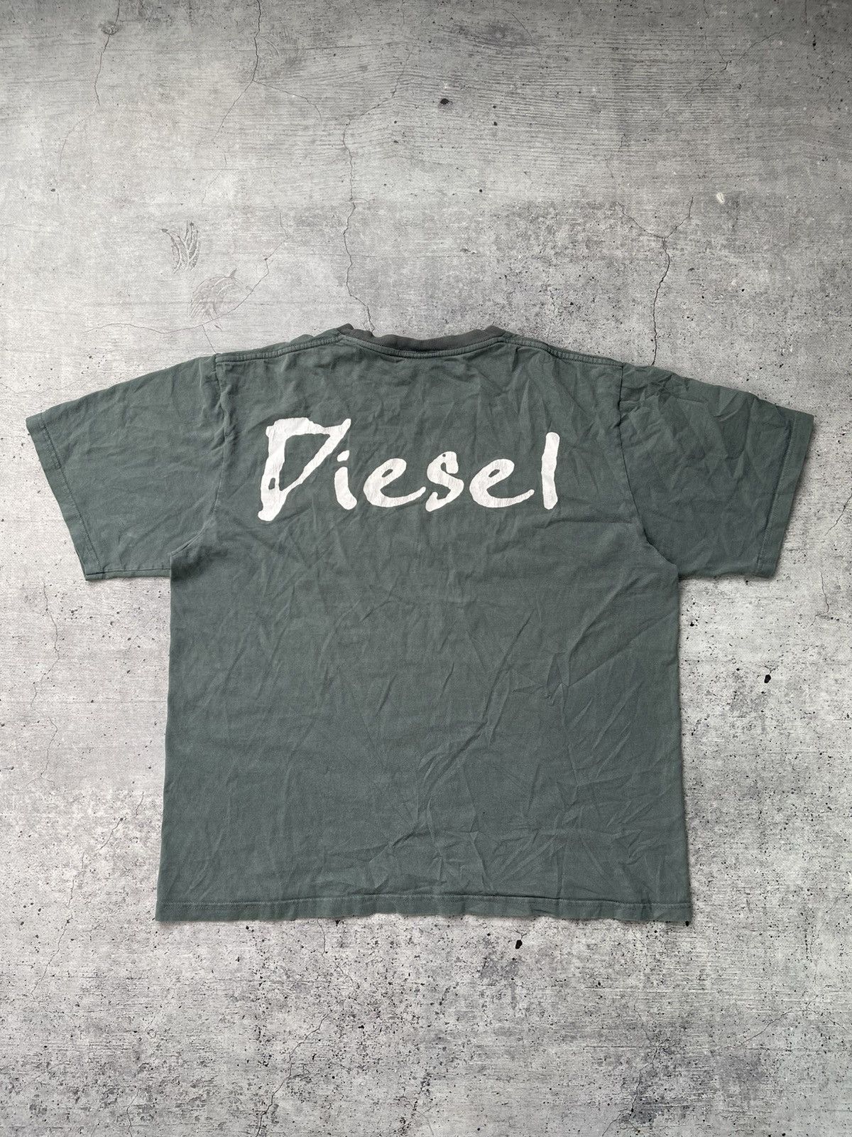 Other Vintage Avant-Garde Diesel Big logo T-Shirt Japan Style Size US XL / EU 56 / 4 - 8 Thumbnail