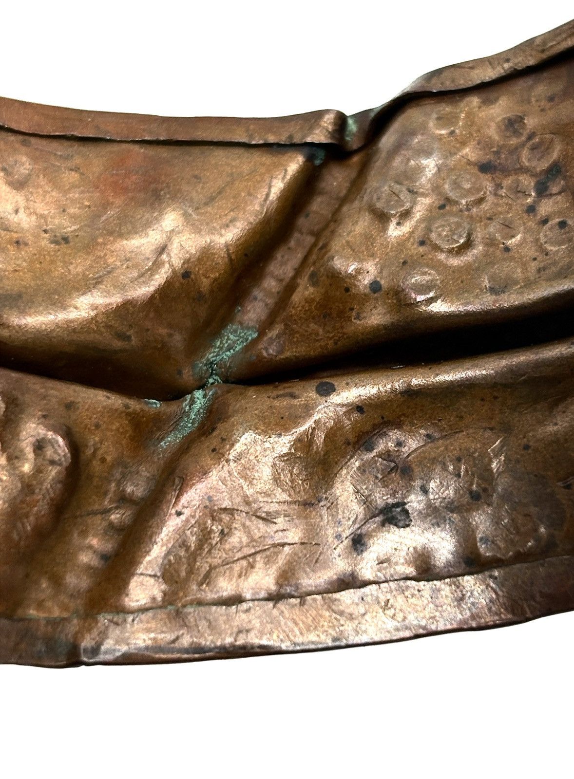 Japanese Brand Handmade Hammered Copper Cuff Bangle Size ONE SIZE - 12 Thumbnail