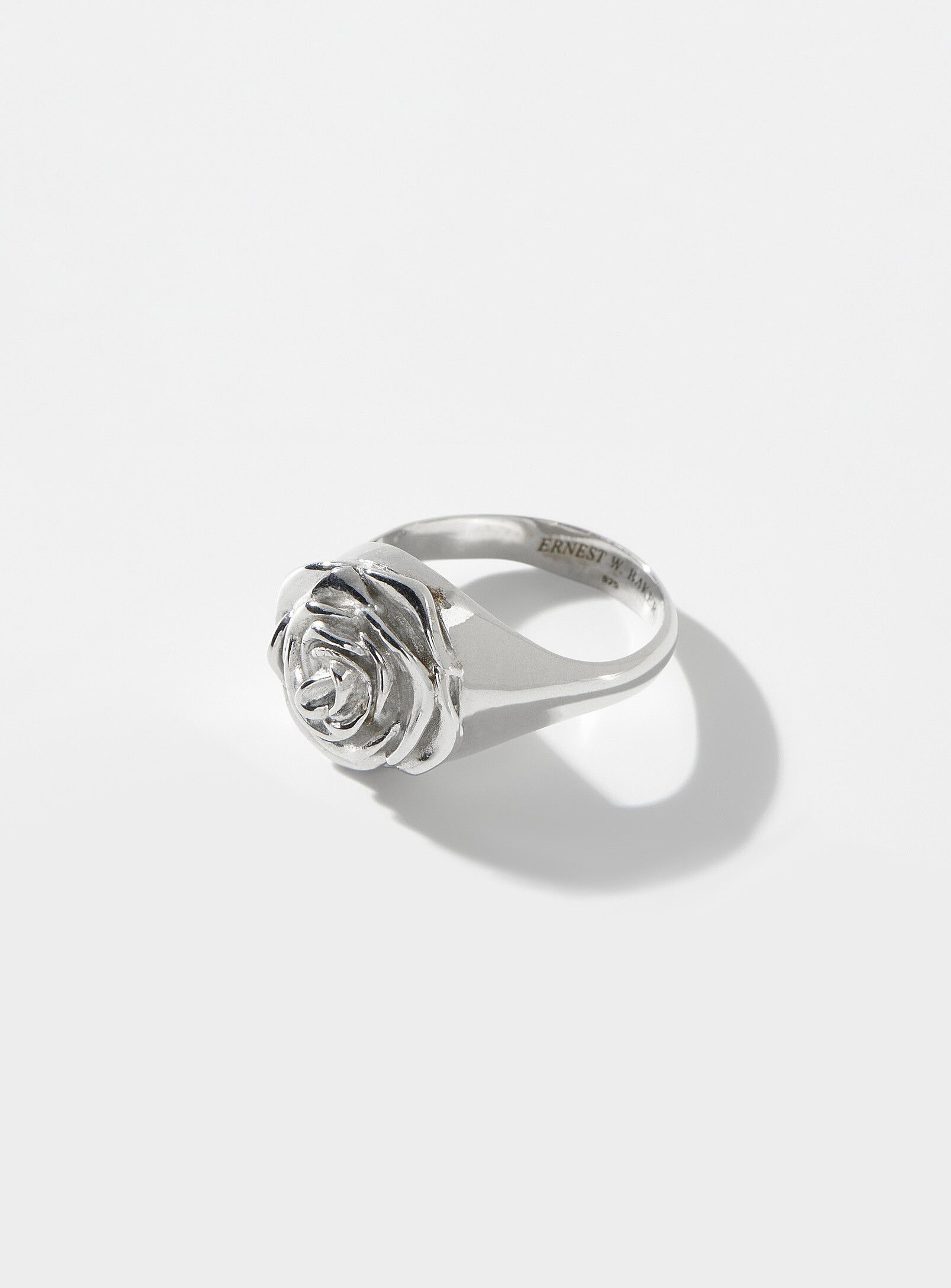 Ernest W. Baker BNWT AW24 ERNEST W. BAKER ROSE SIGNET RING L Size ONE SIZE - 1 Thumbnail