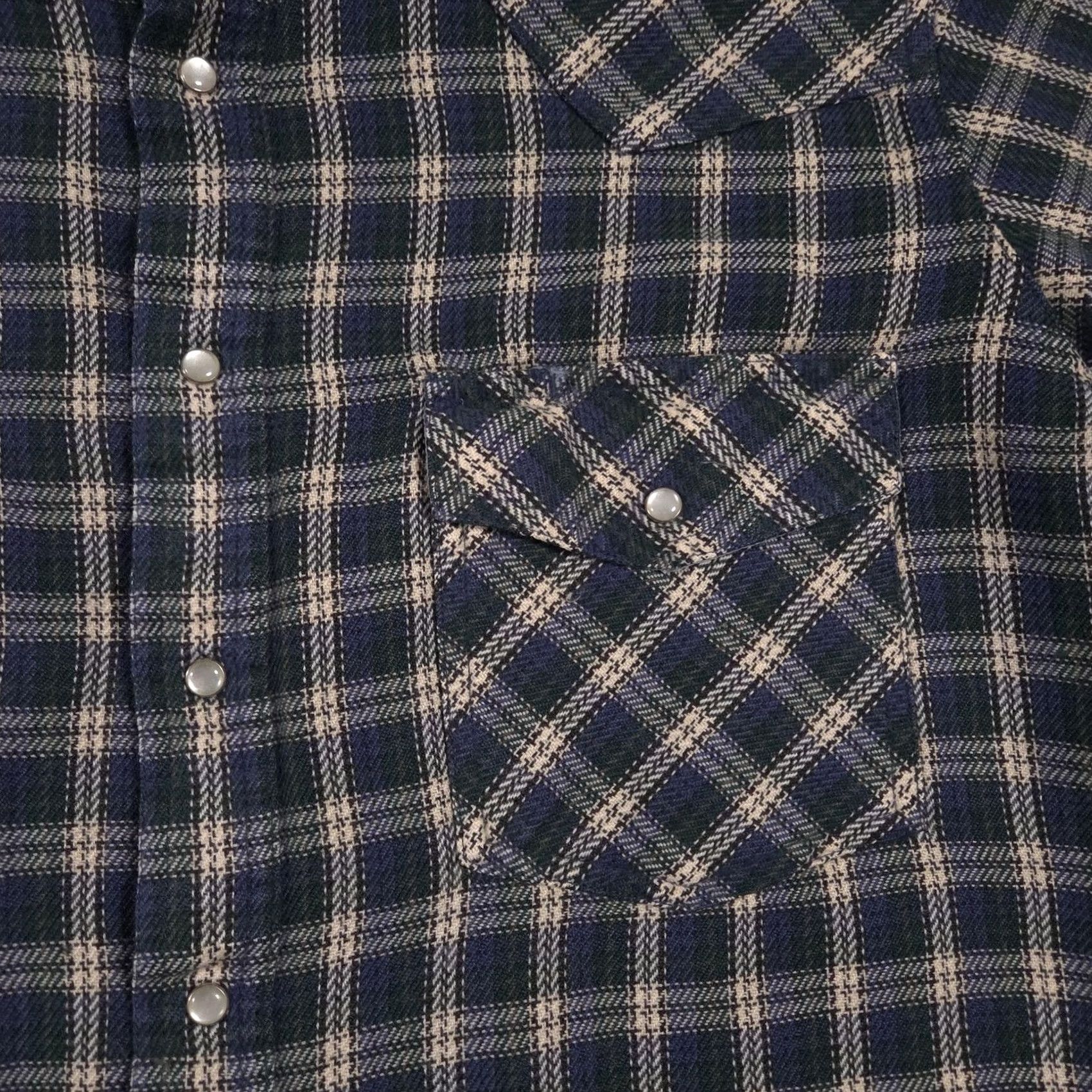 Vintage VINTAGE Rock Creek Ranch Shirt Mens Large Plaid Pearl Snap Western Look Cowboy Size US L / EU 52-54 / 3 - 4 Thumbnail