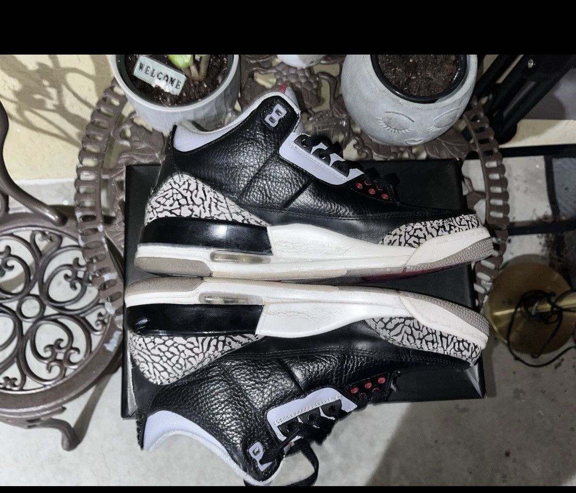 Jordan Brand 2011 Jordan 3 black cement Size US 10.5 / EU 43-44 - 4 Thumbnail