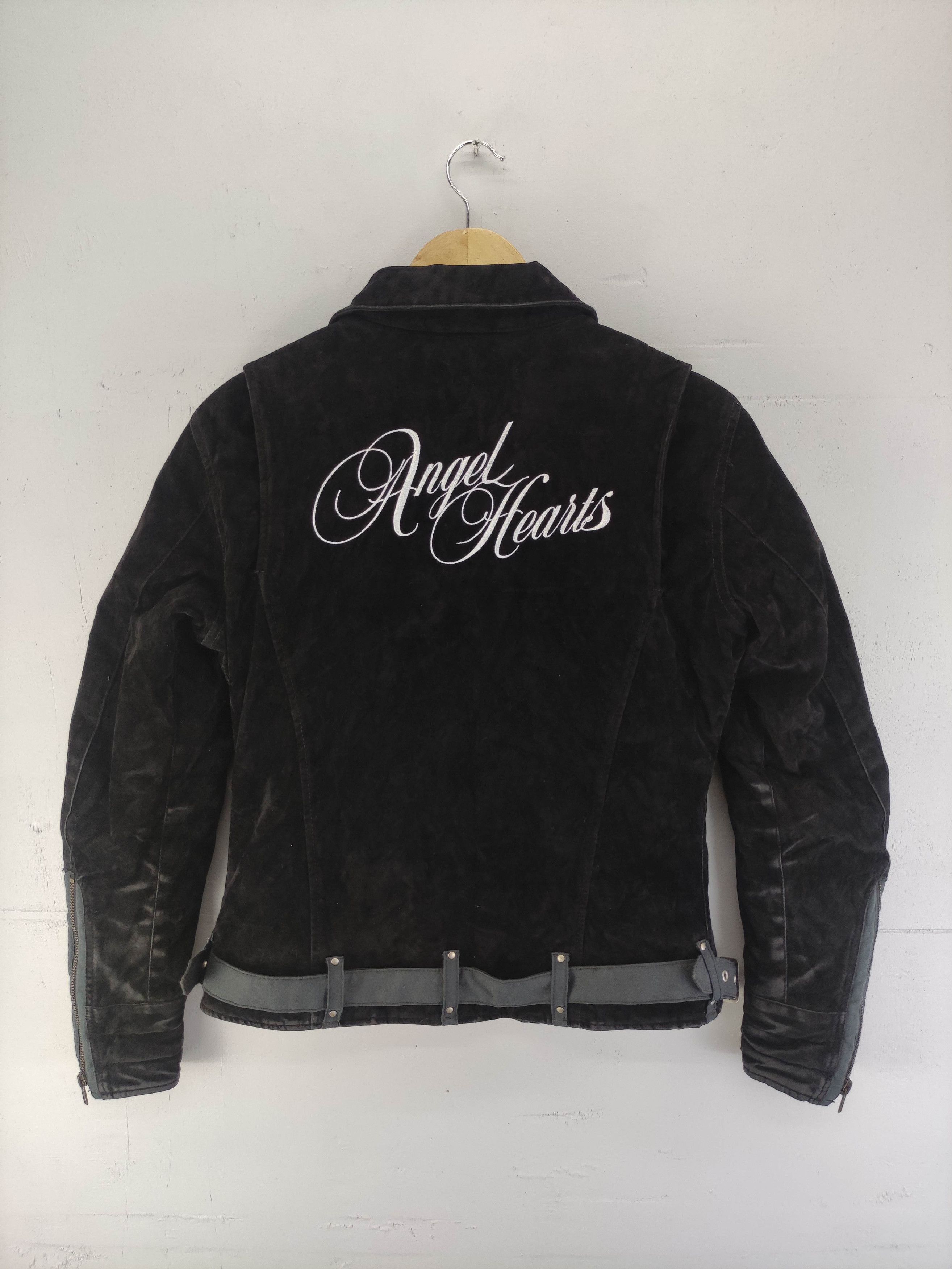 Japanese Brand Vintage Simpson Angel Hearts Velvet Motorcycle Jacket Size S / US 4 / IT 40 - 11 Thumbnail