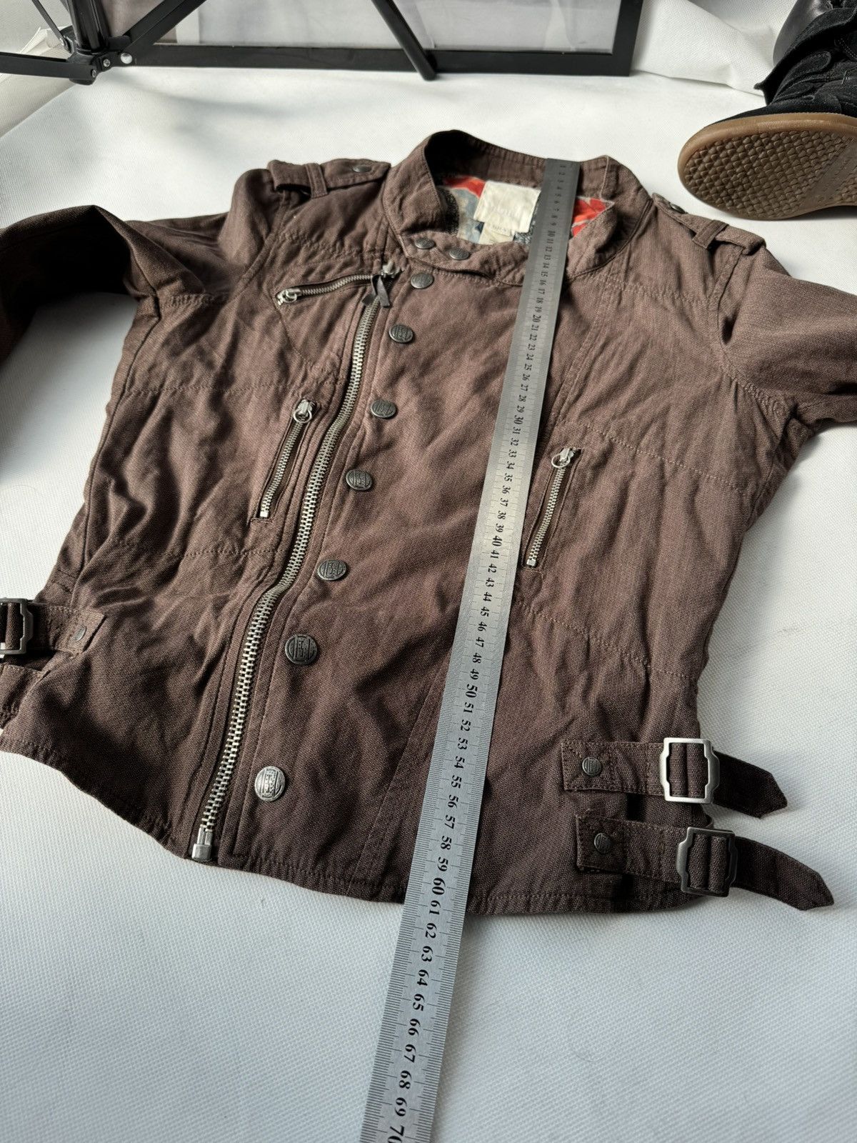 Diesel Archive Diesel Brown Corset Jacket Napoleon Style 00s Size L / US 10 / IT 46 - 21 Thumbnail