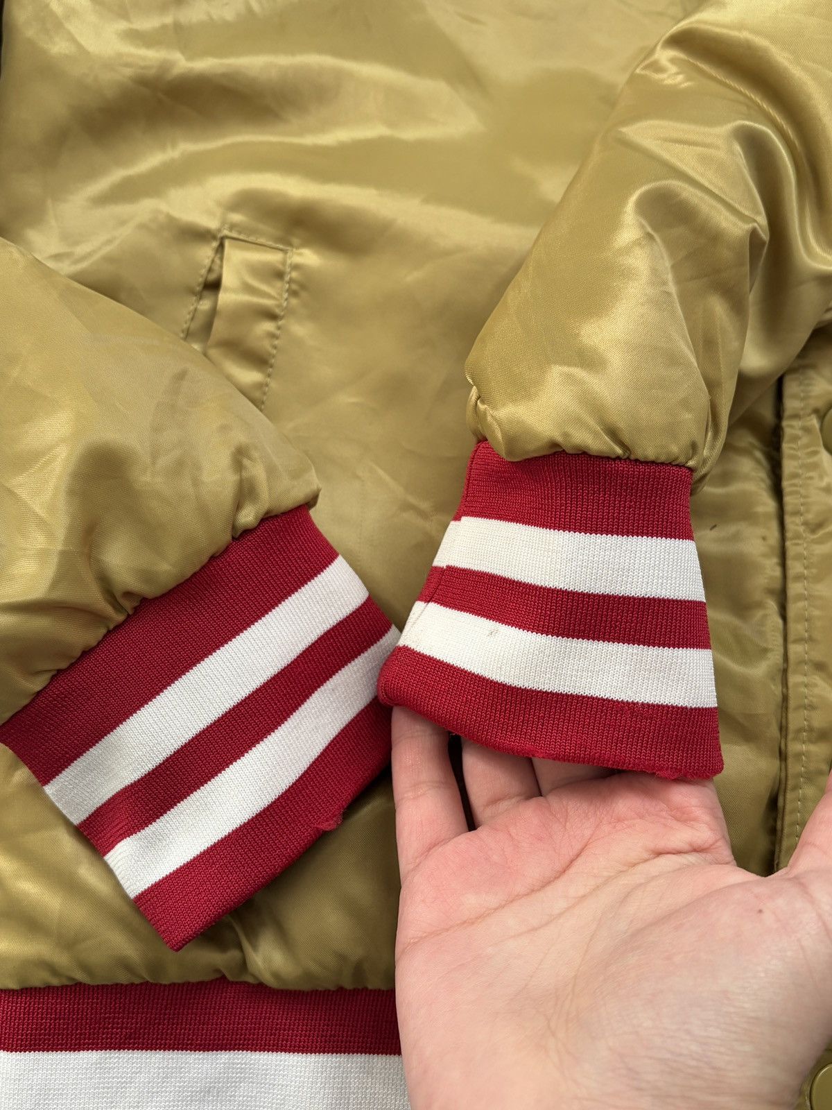 Ecko Unltd. Ecko Unltd Big Logo Varsity Bomber Jacket Gold Rap Y2K S Size US S / EU 44-46 / 1 - 8 Thumbnail