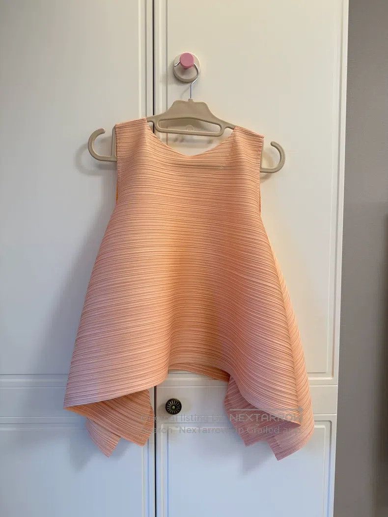 Issey Miyake Issey Miyake Horizontal Striped Pink Tank Top Size L / US 10 / IT 46 - 3 Thumbnail