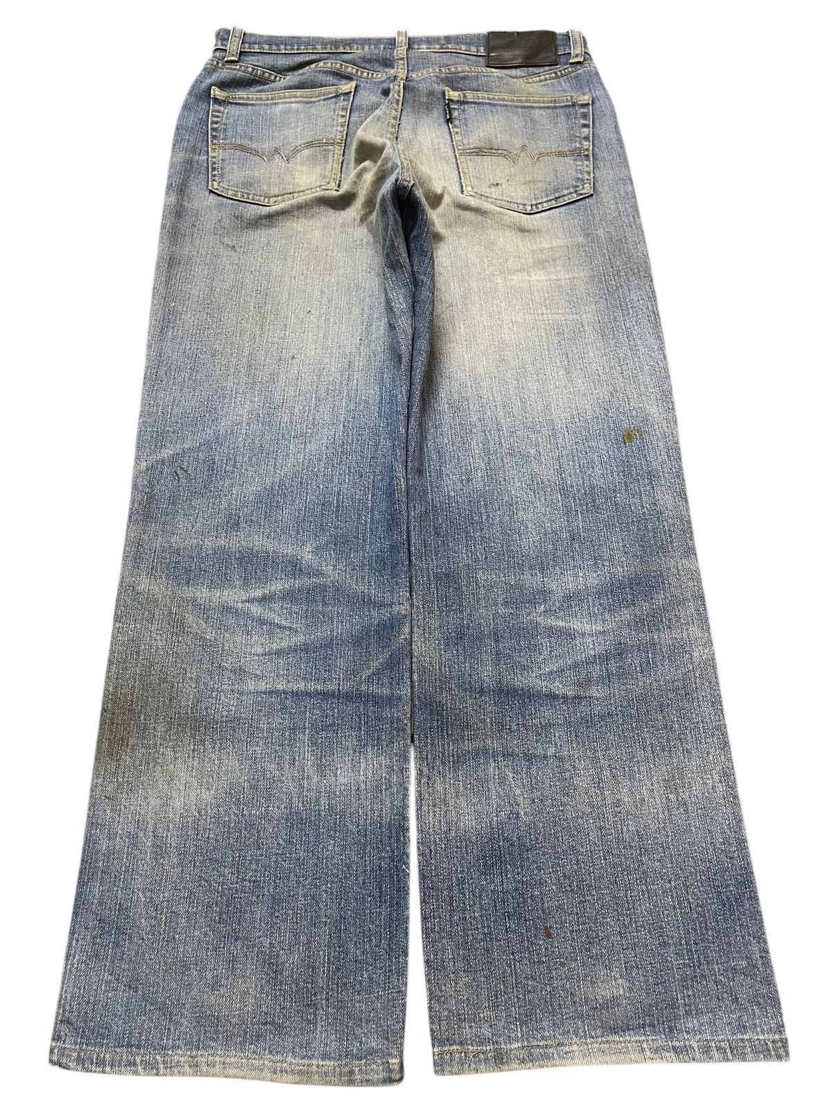 JNCO Vintage Japanese Brand Mud Faded Wash Style Baggy Jeans Size US 31 - 2 Thumbnail