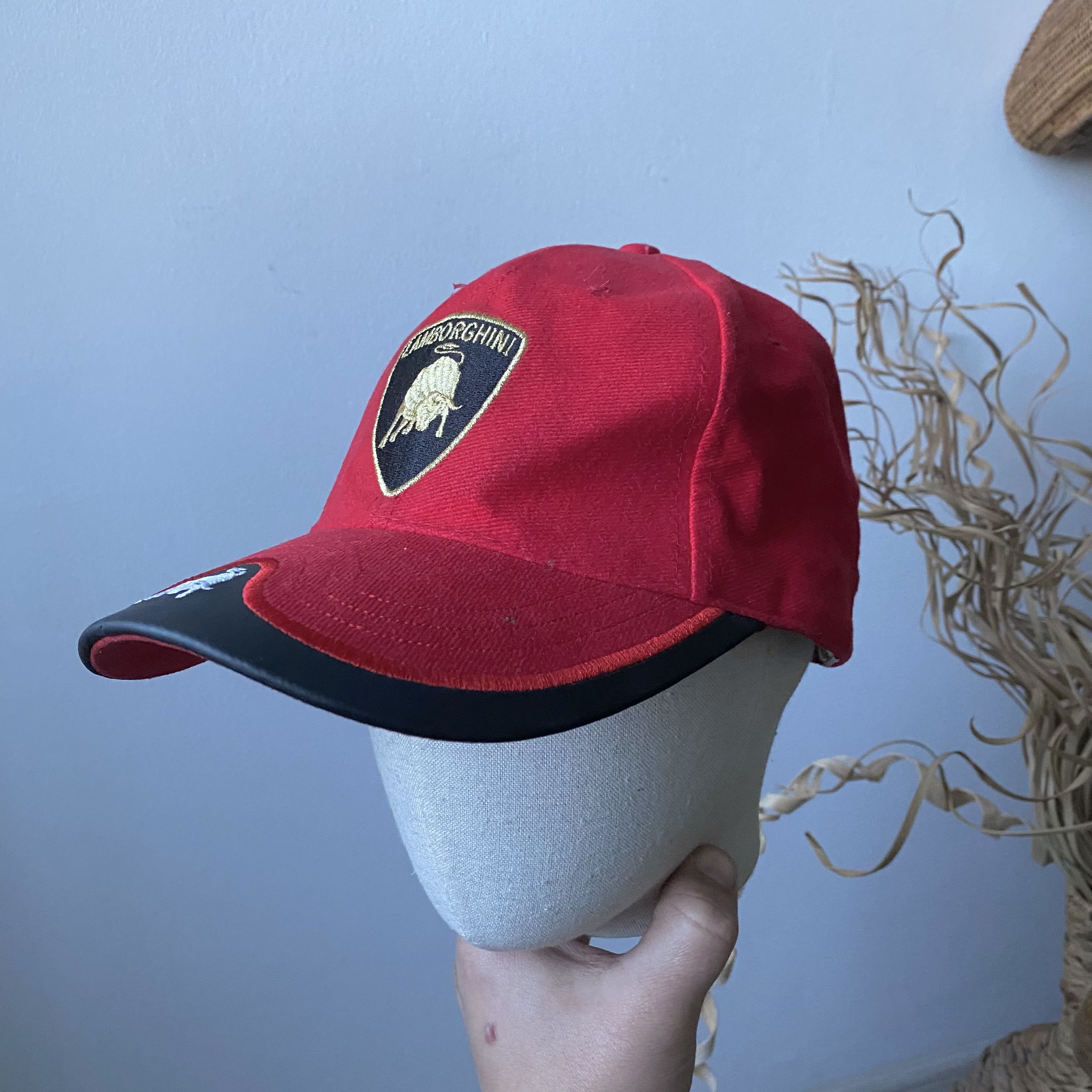 Ferrari 🏎️Vintage F1 Racing Lamborghini Cap Center logo Y2K Ferrari Size ONE SIZE - 2 Thumbnail
