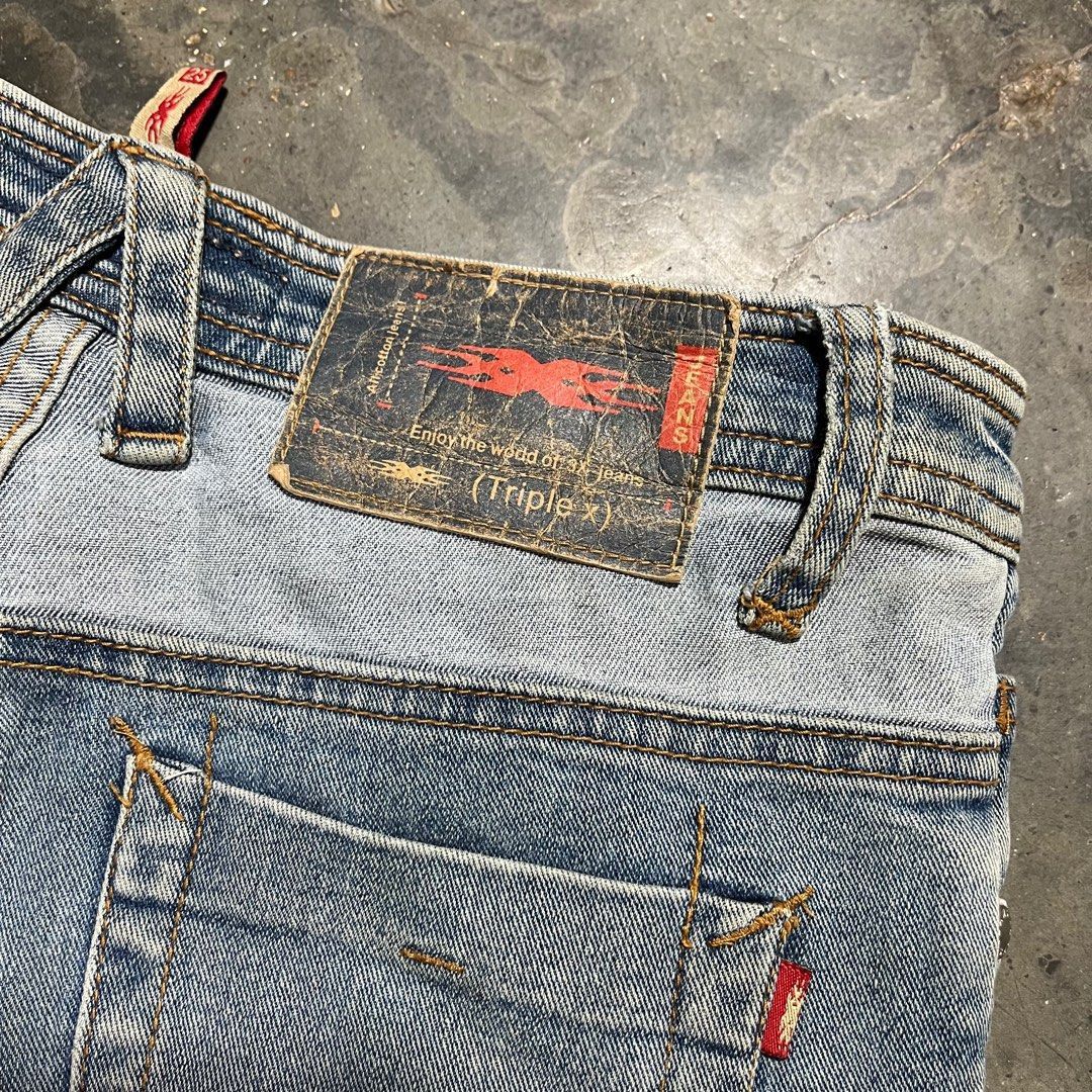 Hysteric Glamour triple xxx flare denim distressed Size US 28 / EU 44 - 6 Thumbnail