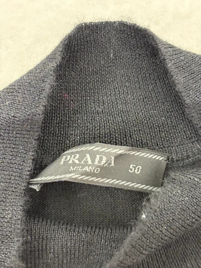 Prada SS2021 Prada Black Wool Turtleneck Sweater Size US M / EU 48-50 / 2 - 8 Thumbnail
