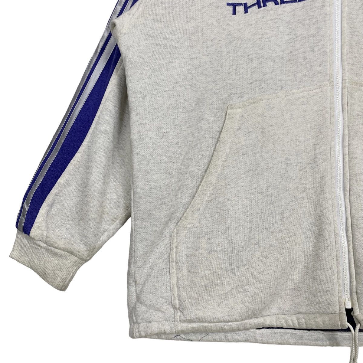 Adidas × Descente × Vintage Vintage 90s Adidas Descente Three Stripes Hoodie Jacket Size US XL / EU 56 / 4 - 5 Thumbnail