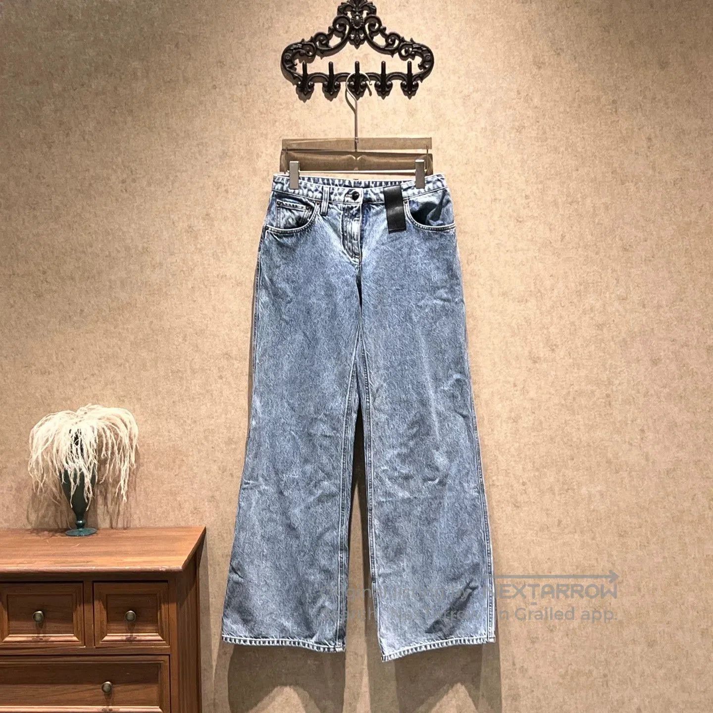 Louis Vuitton Louis Vuitton Light Blue Wide-Leg Jeans. Size 39" - 1 Thumbnail