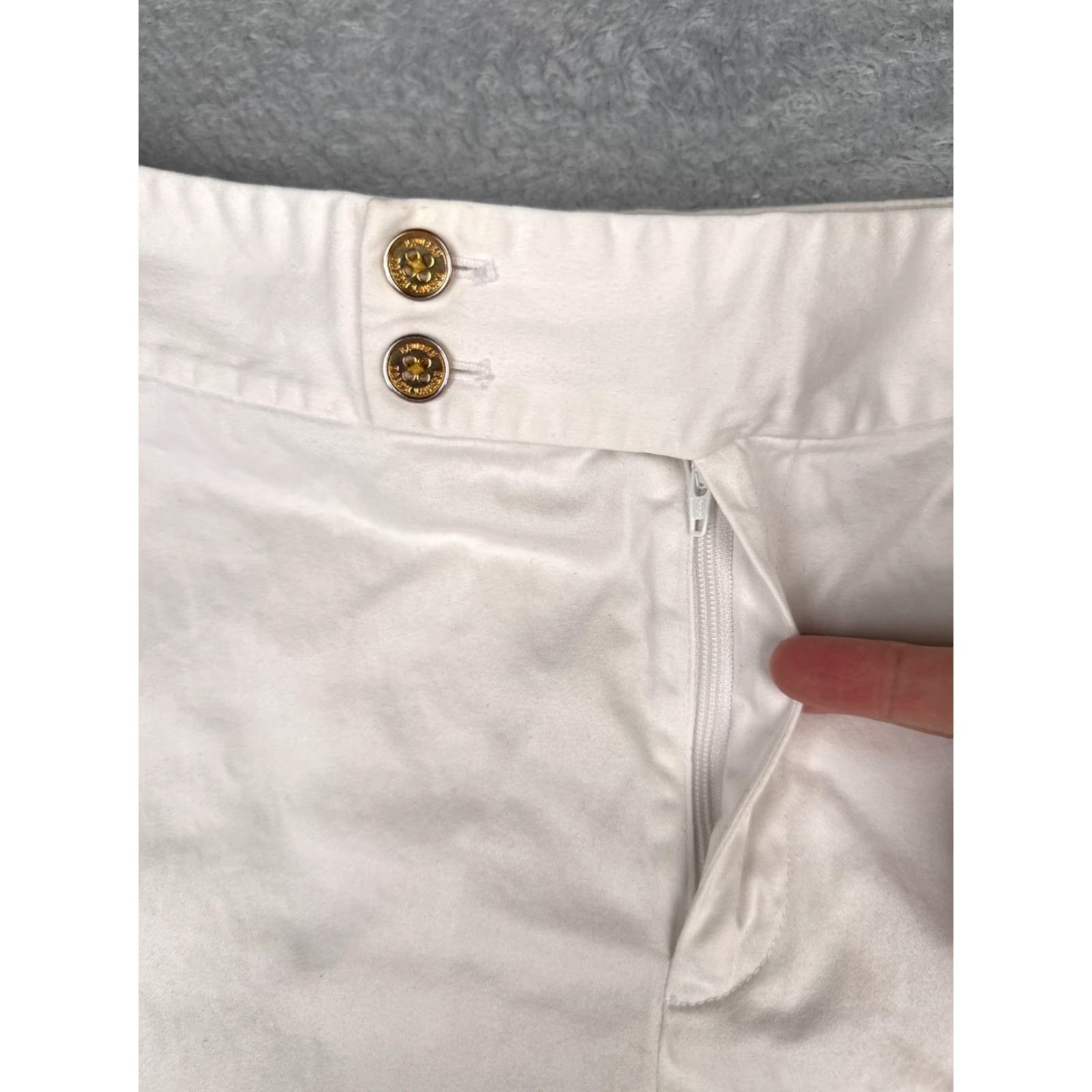 Ralph Lauren Lauren Ralph Lauren Shorts Womens 12 White Bermuda Chino Golf Dressy Casual Size 34" / US 12 / IT 48 - 6 Thumbnail