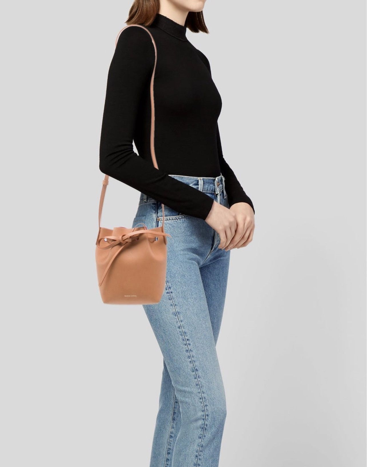 Mansur Gavriel Mansur Gavriel Mini Mini Leather Bucket Bag Size ONE SIZE - 2 Thumbnail