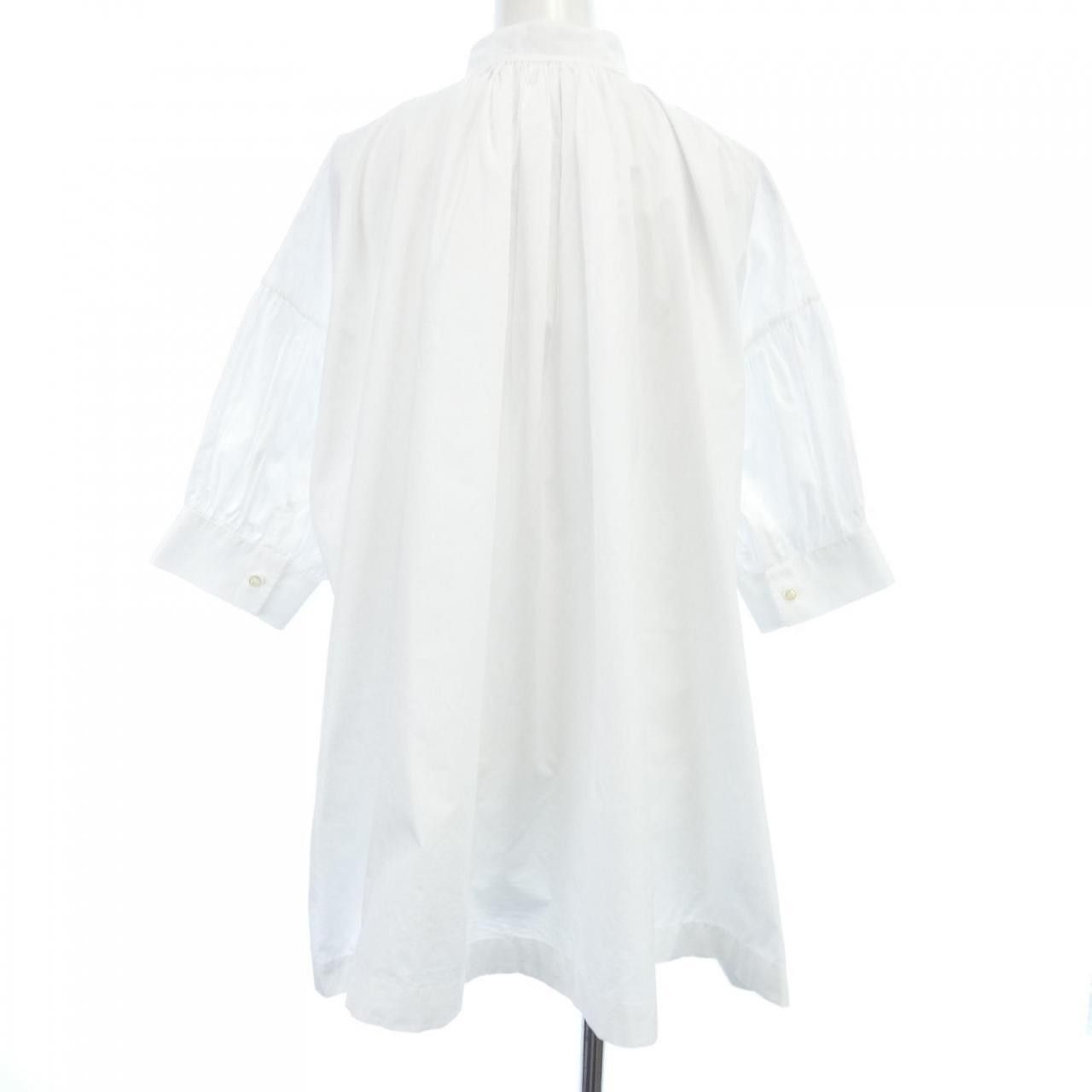 Dior DIOR White Cotton Blouse Size 34 Originally $1950 NWT Size XS / US 0-2 / IT 36-38 - 2 Thumbnail