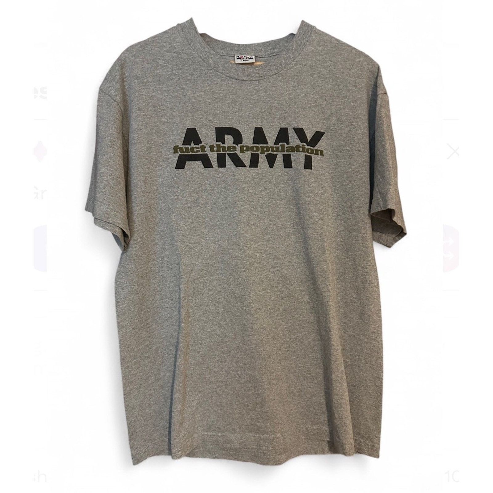 FUCT FUCT FTP Army Tee L Gray Made in USA Streetwear T-Shirt Size US L / EU 52-54 / 3 - 1 Thumbnail